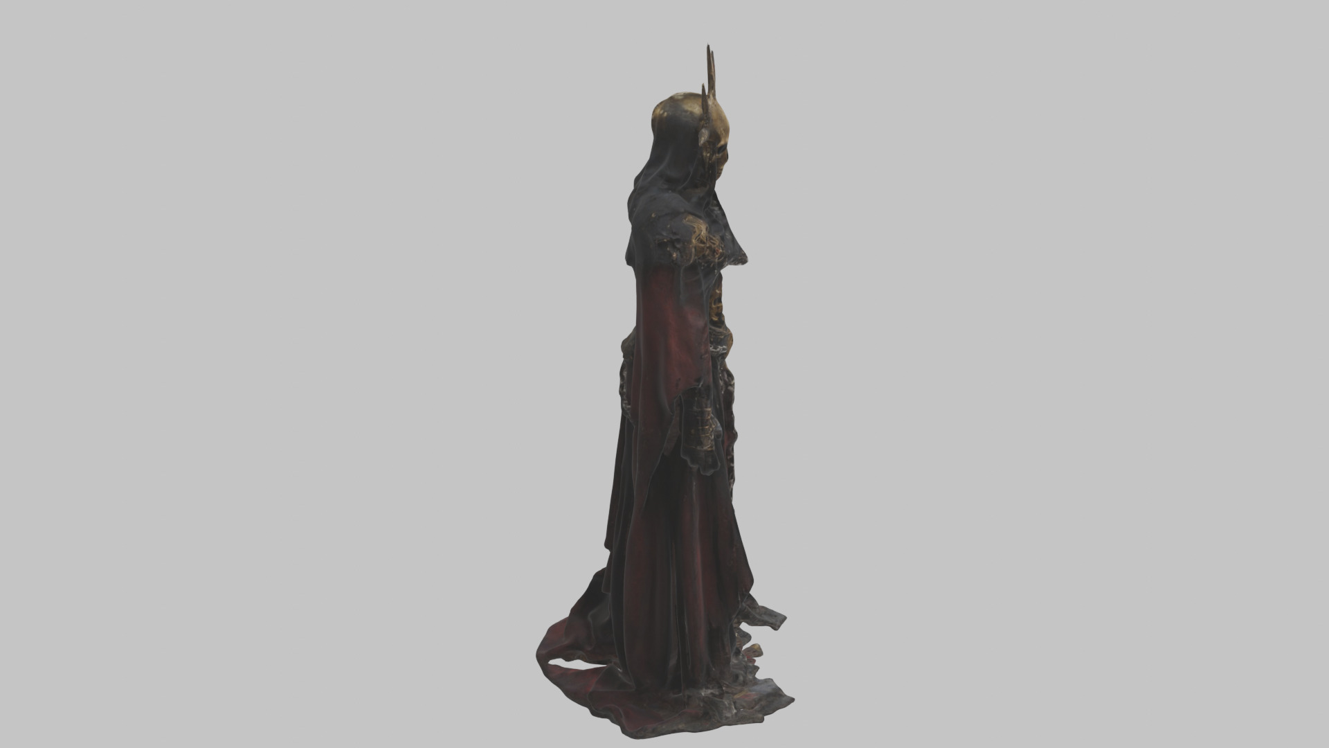 Dark Fantasy Skeleton Character Low-poly 3D model_11