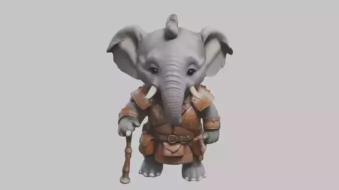An Elephant Adventure 3D Model