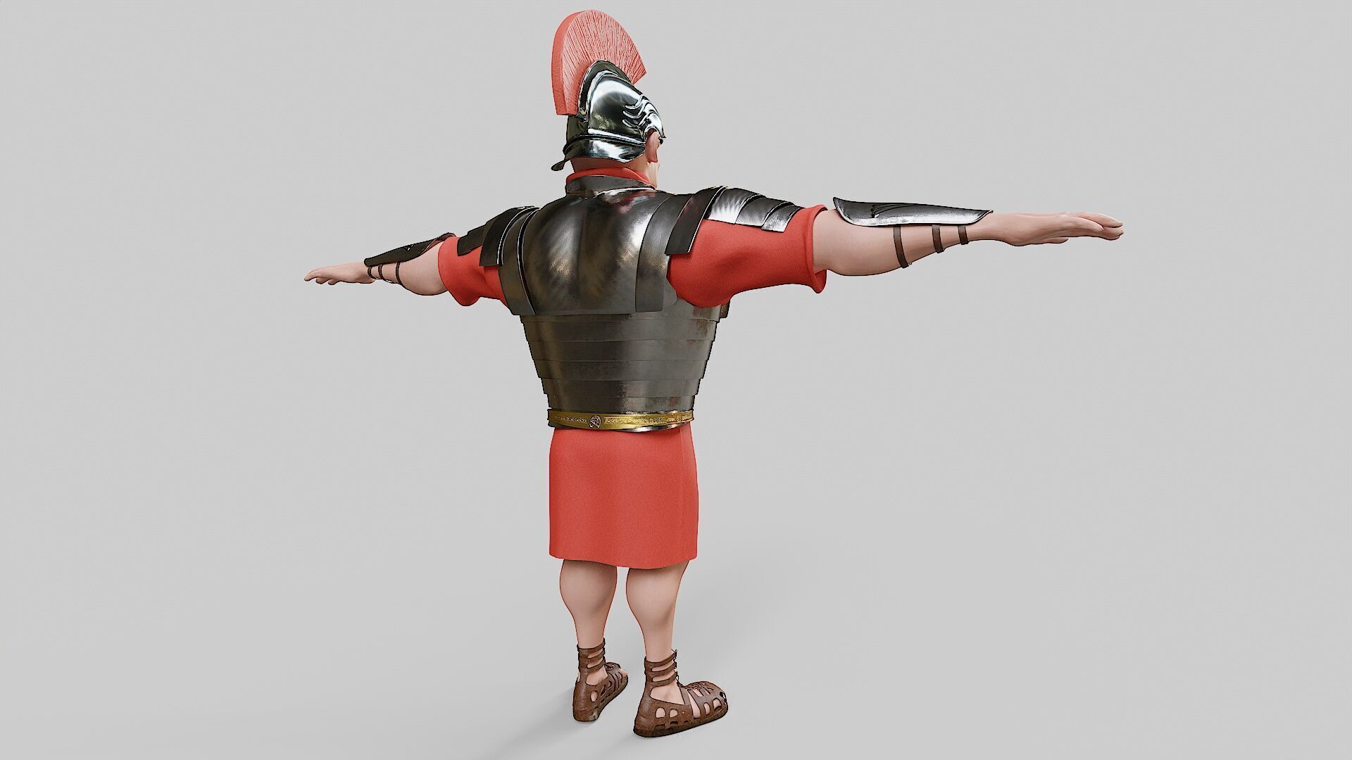 Roman Solider Stylized Character 3D model_5
