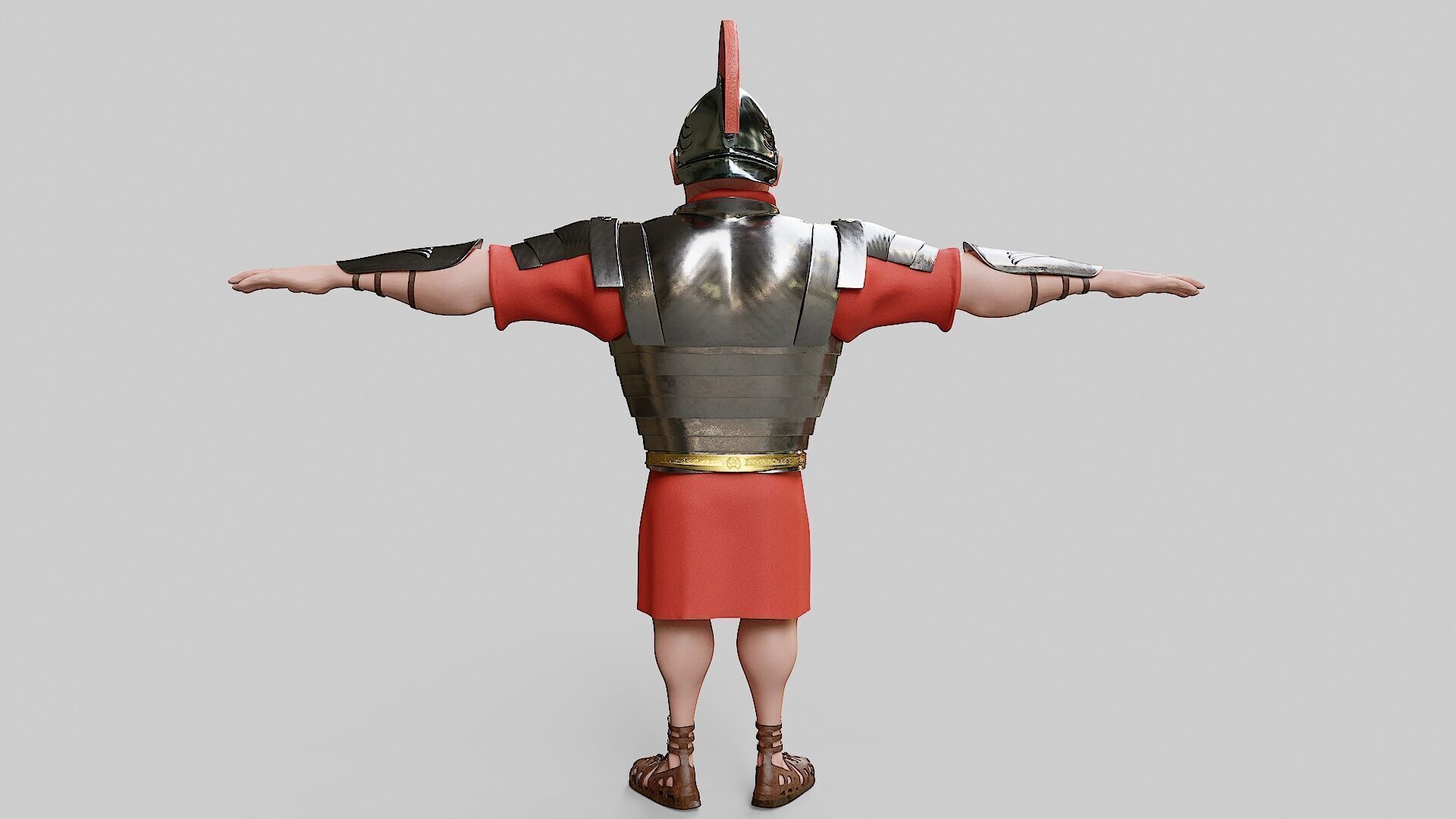 Roman Solider Stylized Character 3D model_6