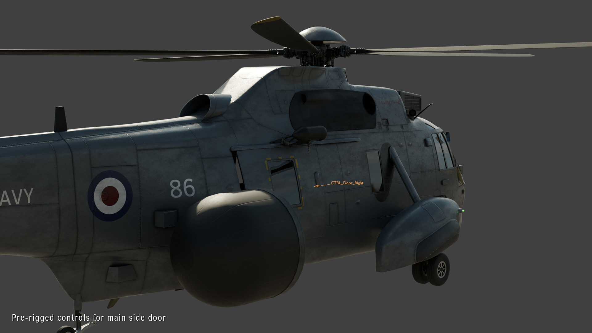 Westland Sea King ASaC7 Royal Navy 3D model_10