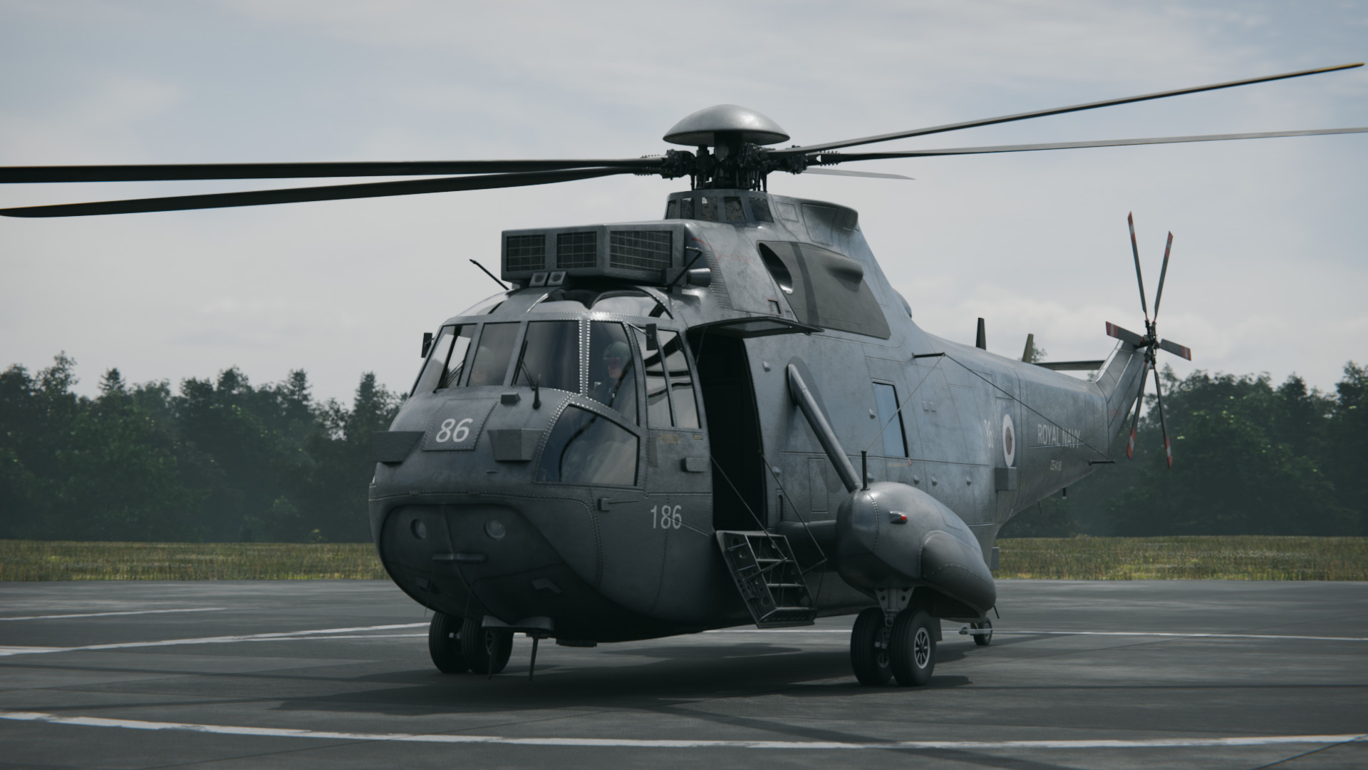 Westland Sea King ASaC7 Royal Navy 3D model_2