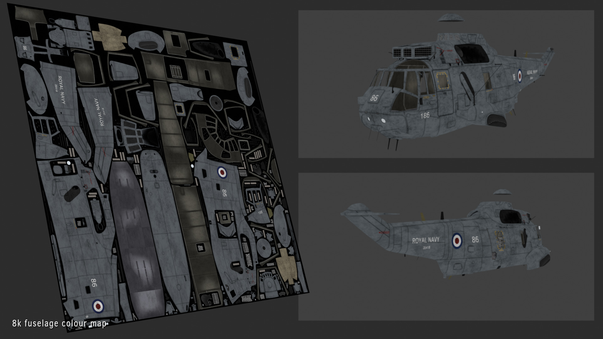 Westland Sea King ASaC7 Royal Navy 3D model_25