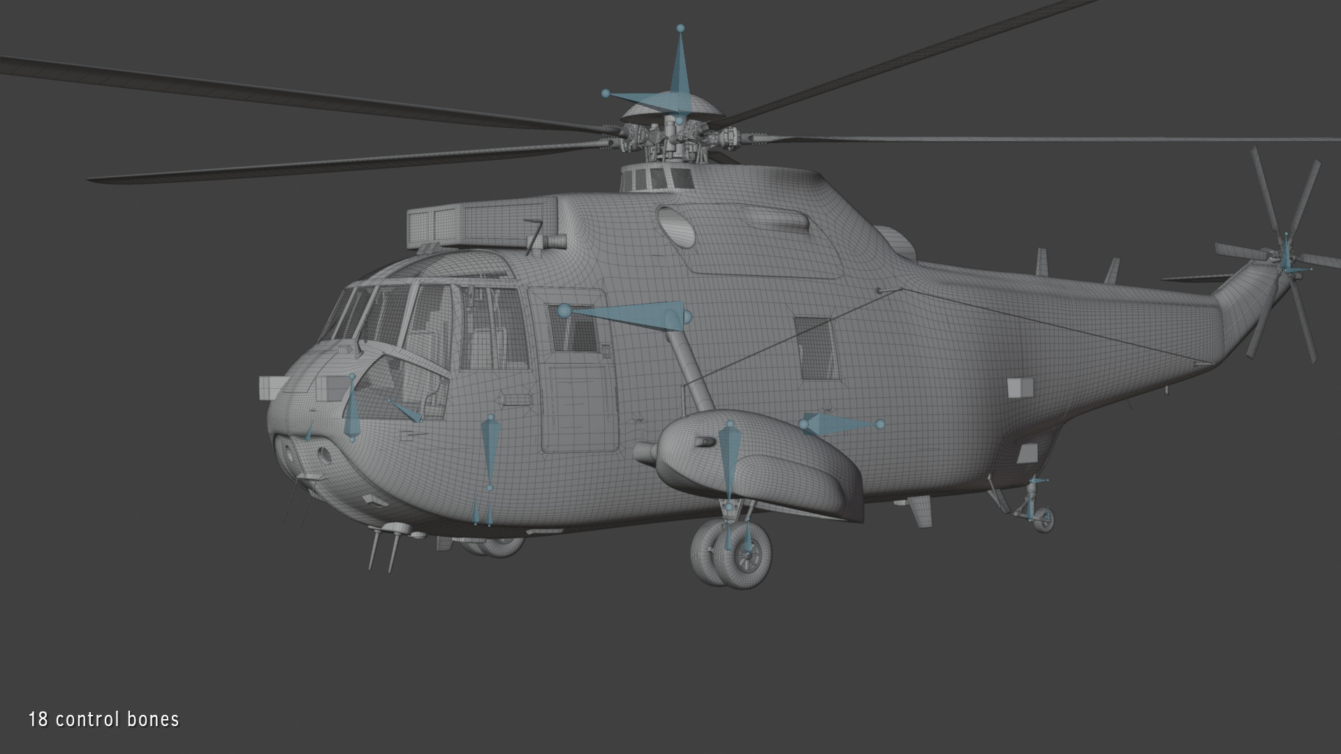 Westland Sea King ASaC7 Royal Navy 3D model_16