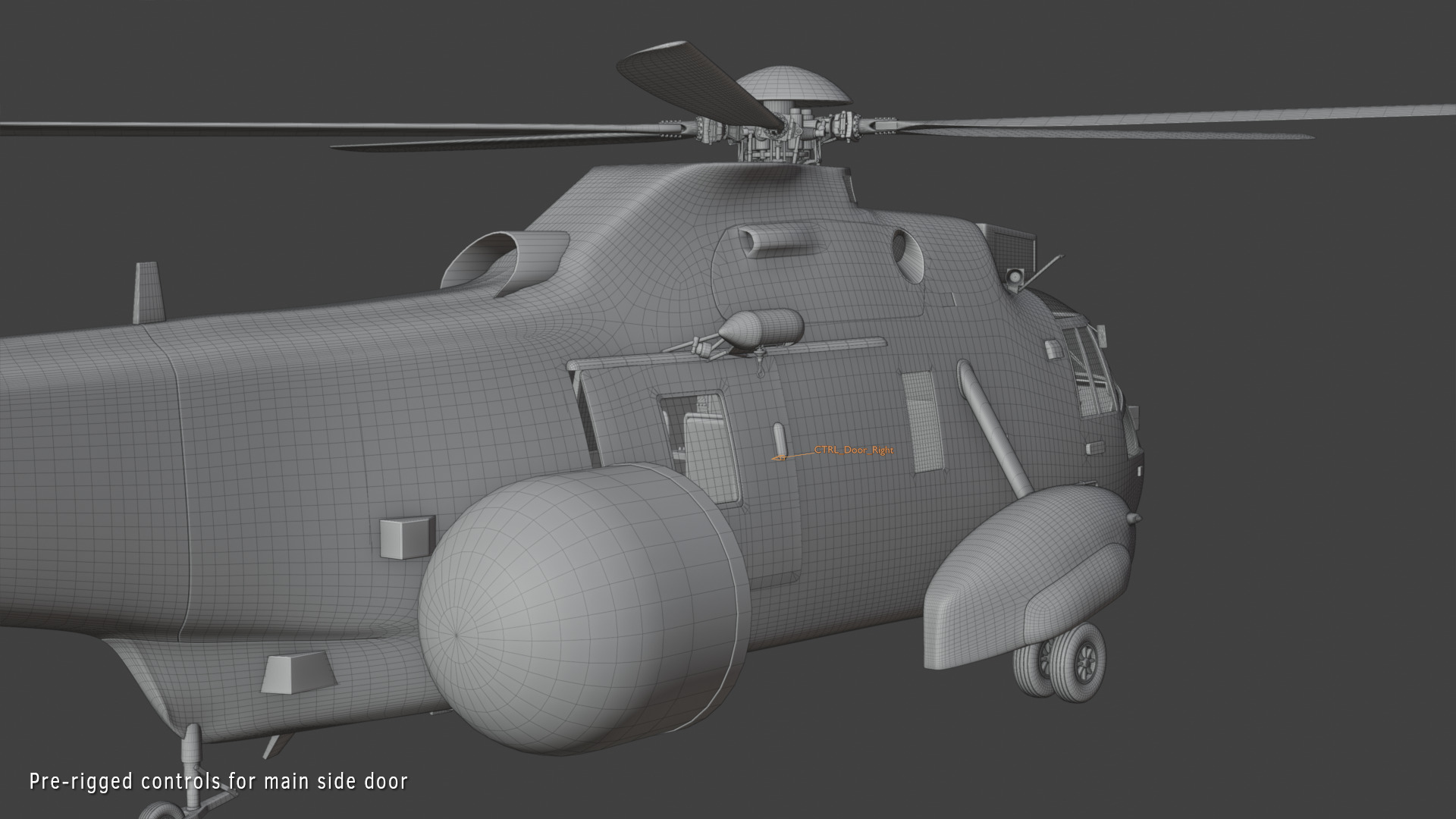 Westland Sea King ASaC7 Royal Navy 3D model_9