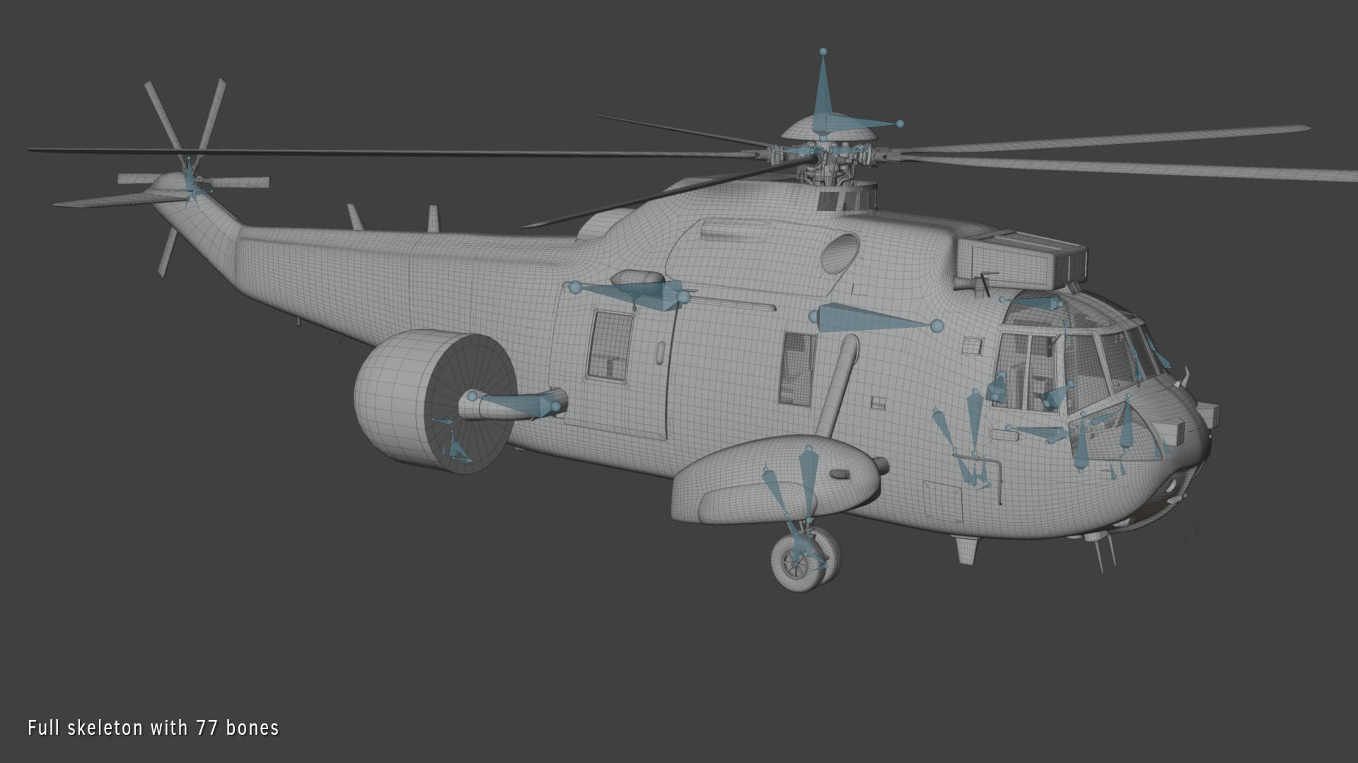 Westland Sea King ASaC7 Royal Navy 3D model_15