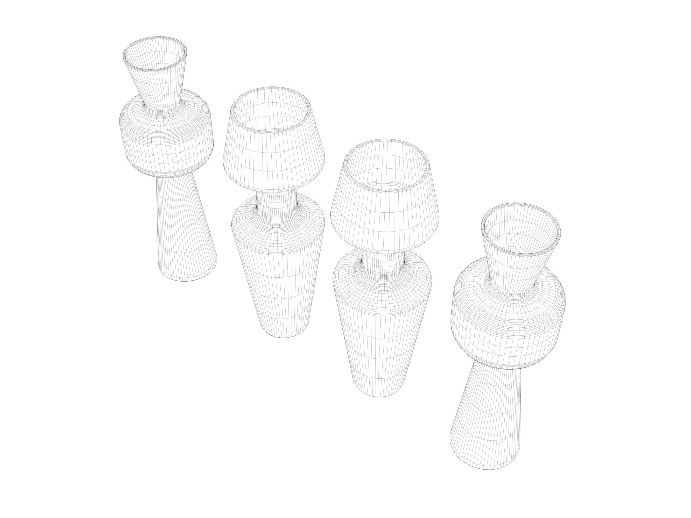 Paire Vase Bosa Free 3D model_2