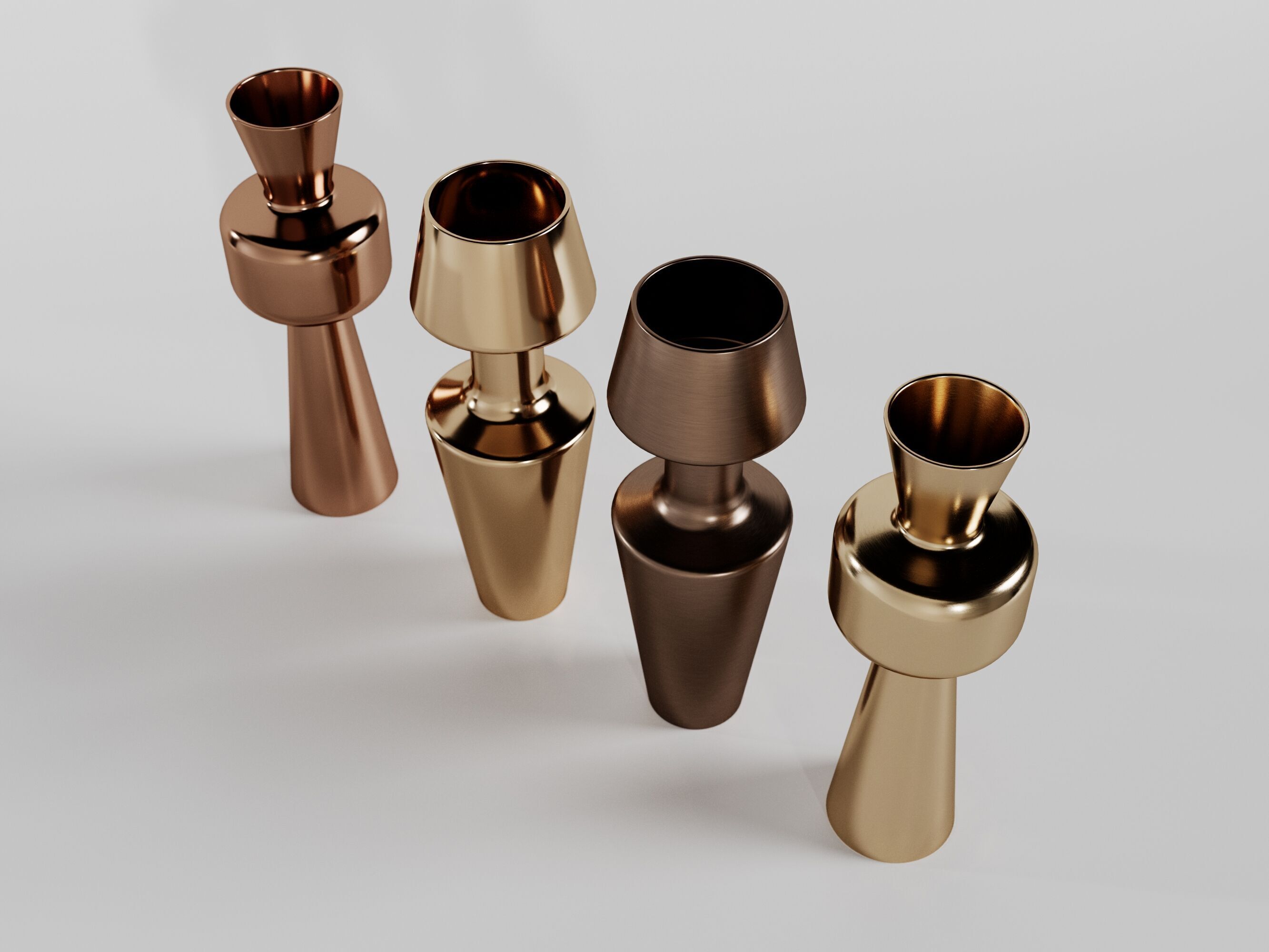 Paire Vase Bosa Free 3D model_1