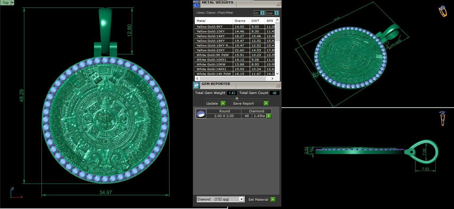 Mayan Calendar 3D print model_4