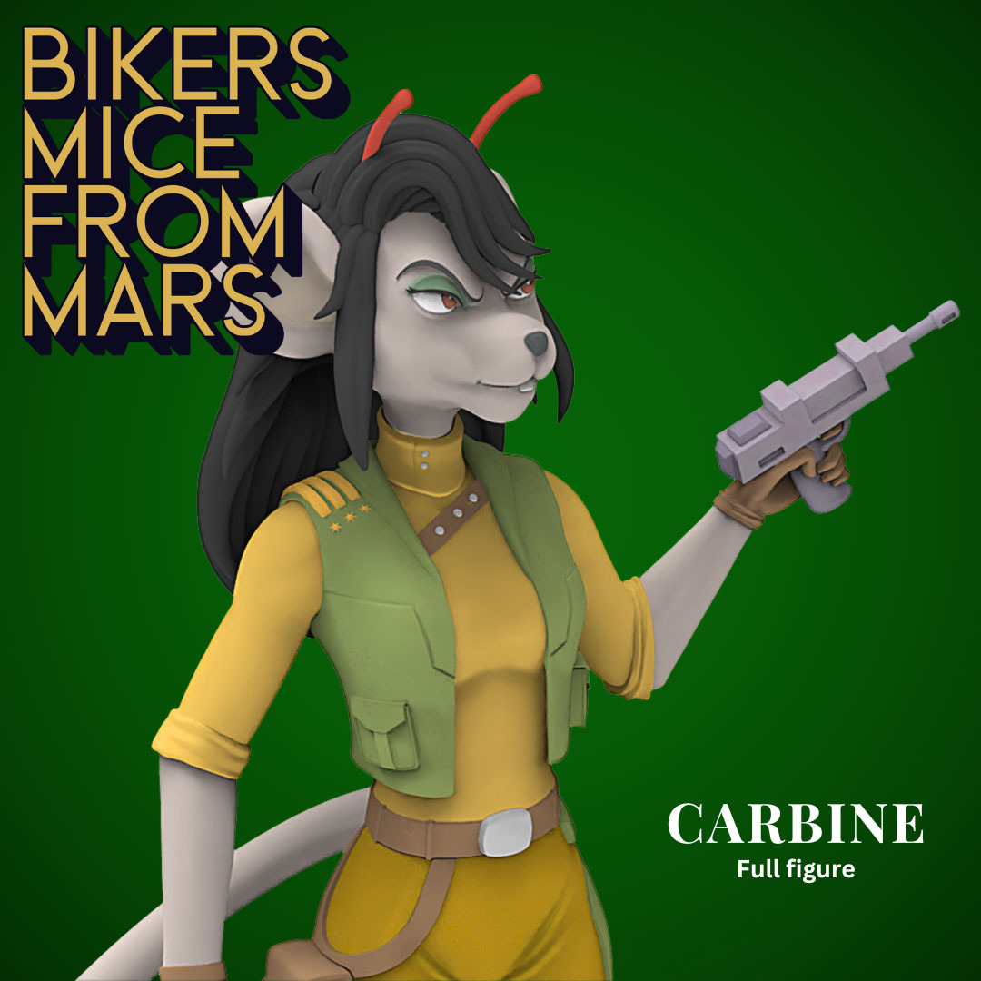 Biker Mice from Mars - Carbine  3D print model_1