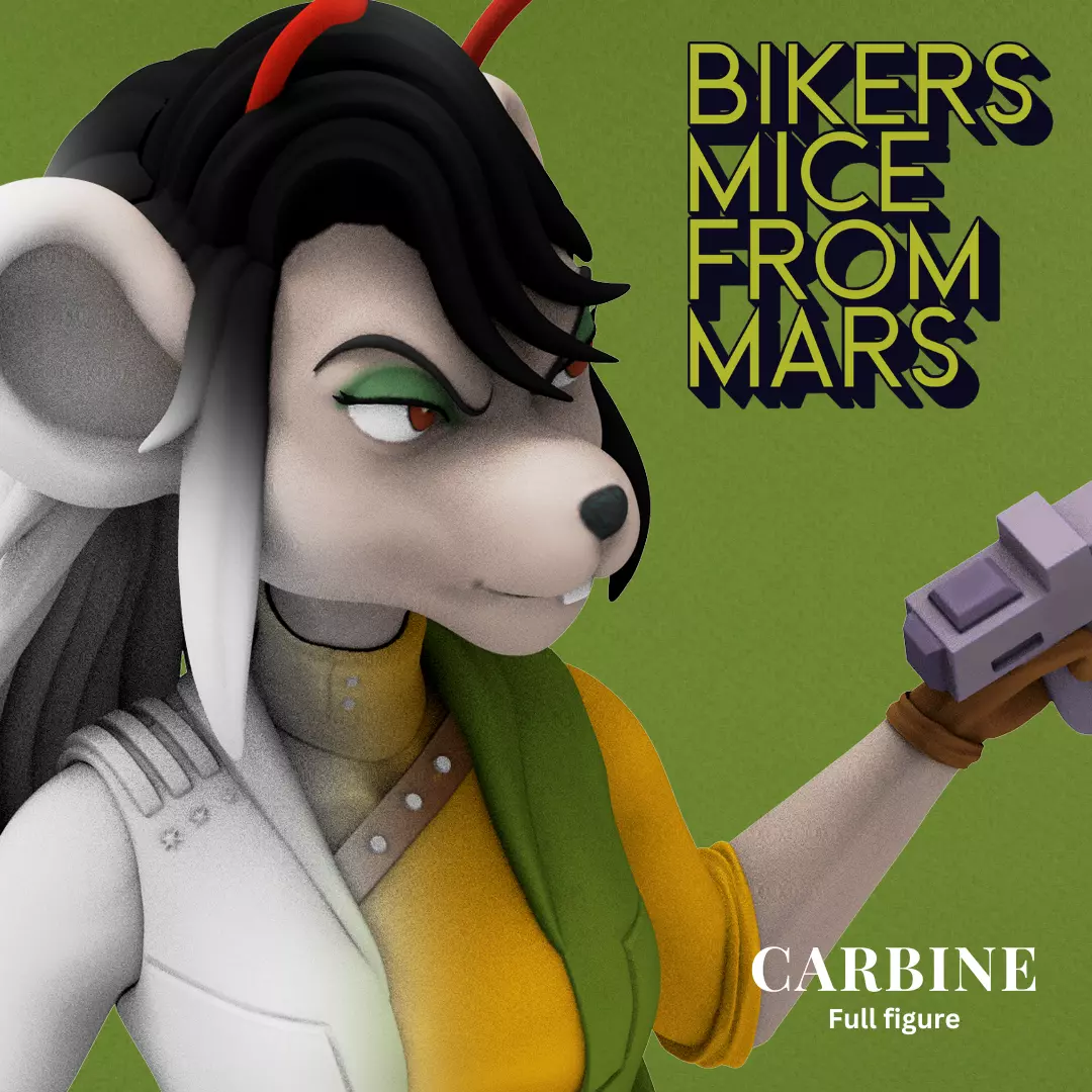 Biker Mice from Mars - Carbine  3D print model_0