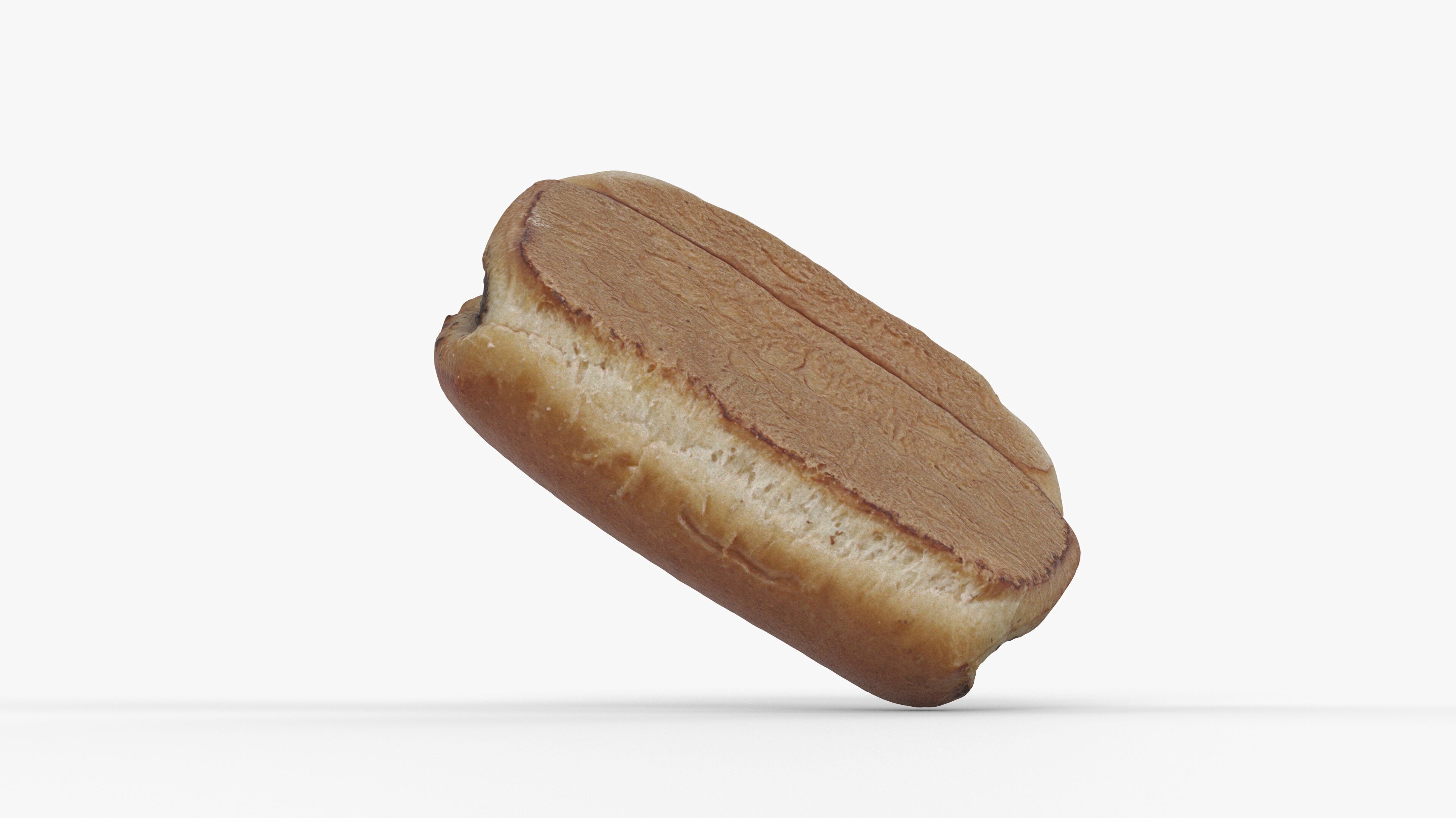 Photorealistic 3D scan of sweet bun Low-poly 3D model_10