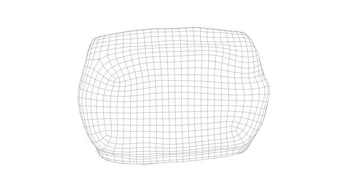 Photorealistic 3D scan of sweet bun Low-poly 3D model 4