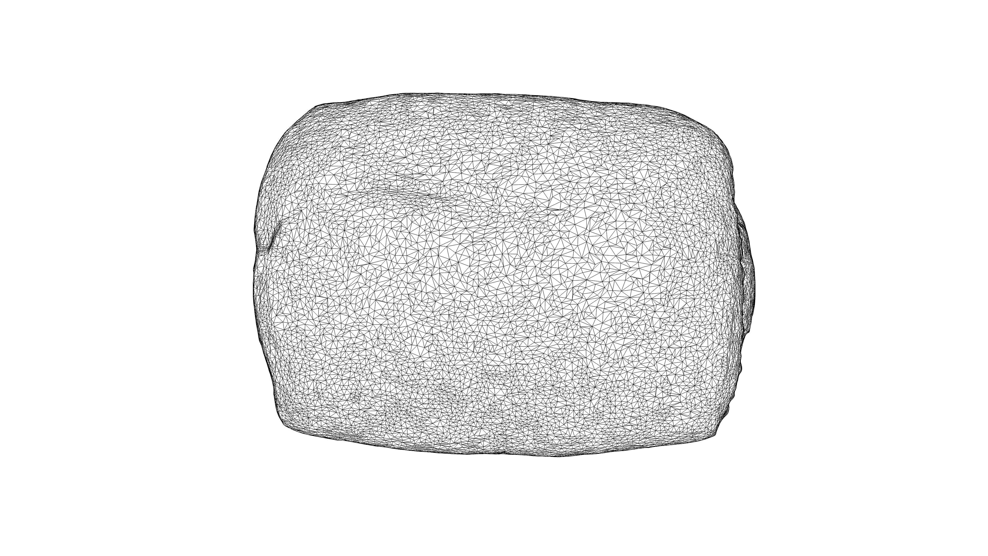 Photorealistic 3D scan of sweet bun Low-poly 3D model_25