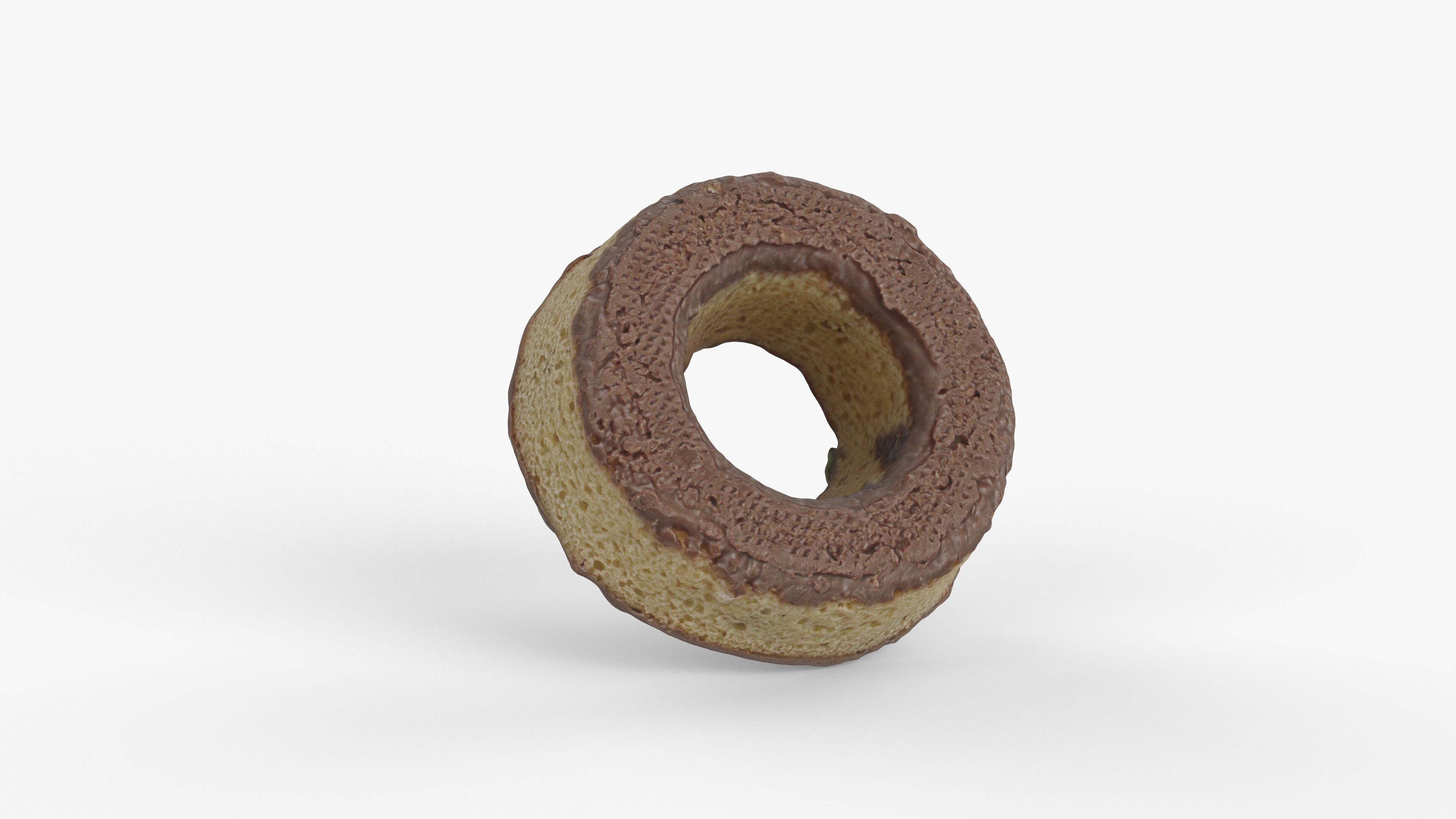 Photorealistic 3D scan of donut Low-poly 3D model_3
