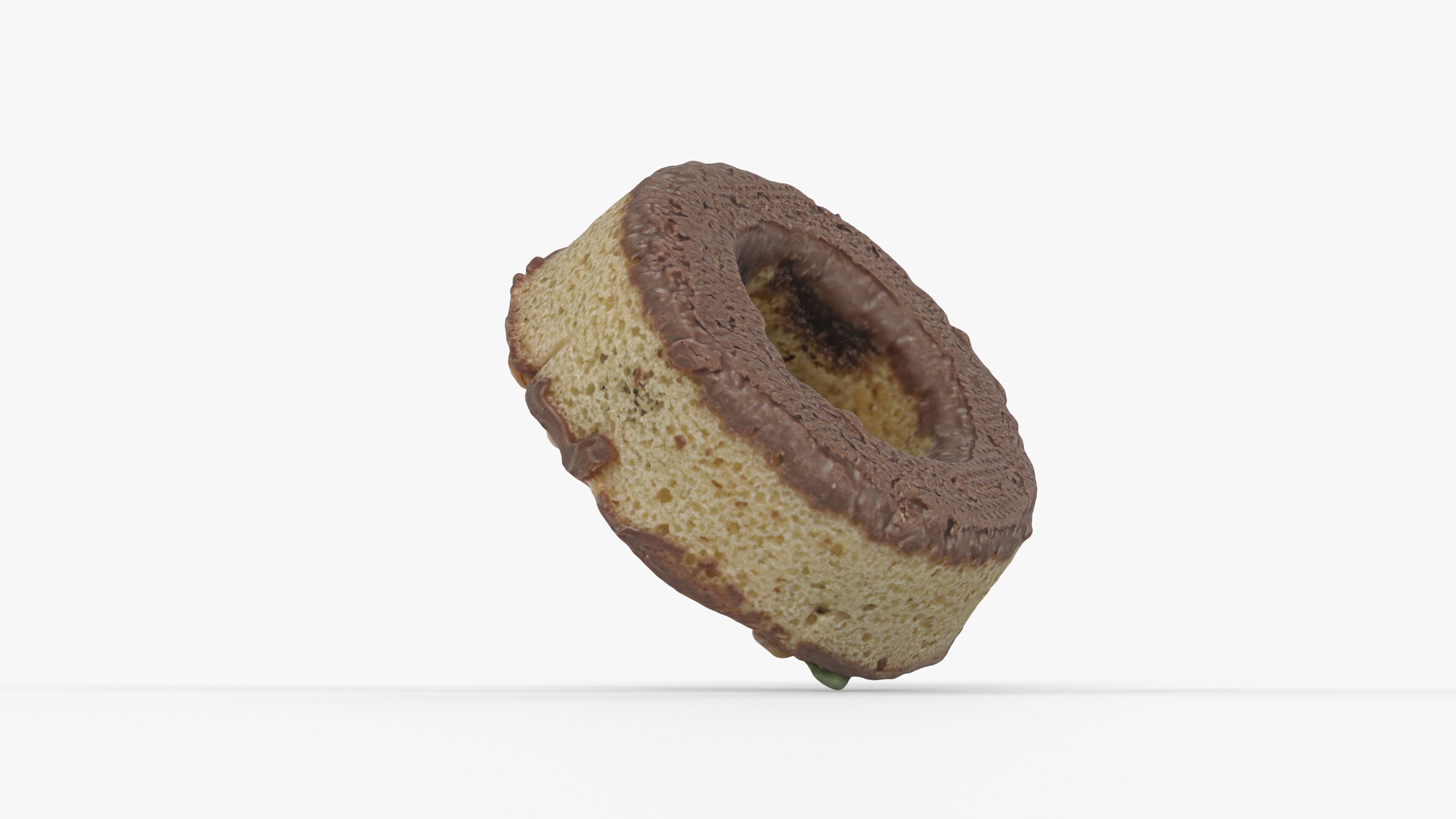 Photorealistic 3D scan of donut Low-poly 3D model_9