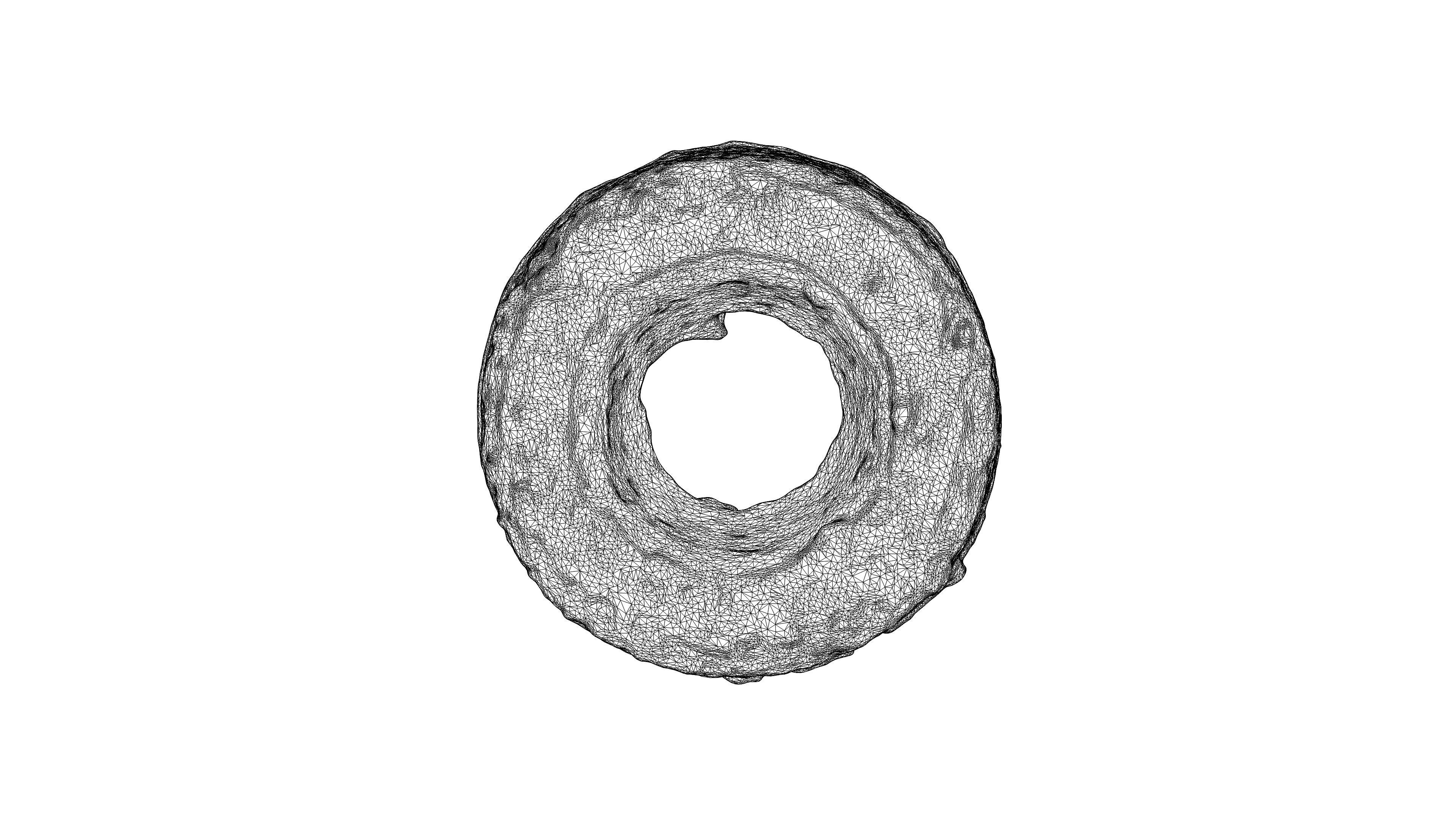 Photorealistic 3D scan of donut Low-poly 3D model_25