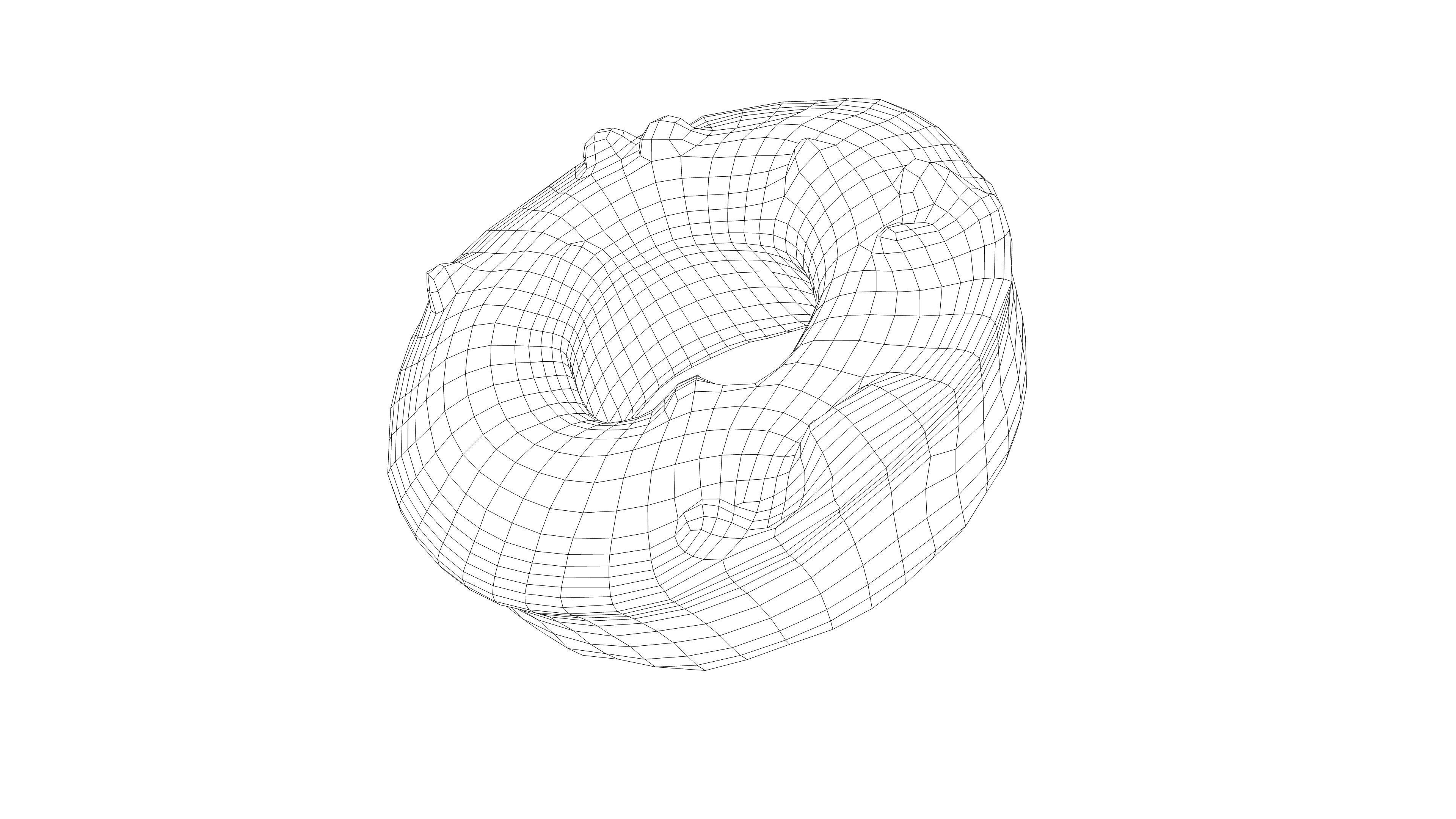 Photorealistic 3D scan of donut Low-poly 3D model_18