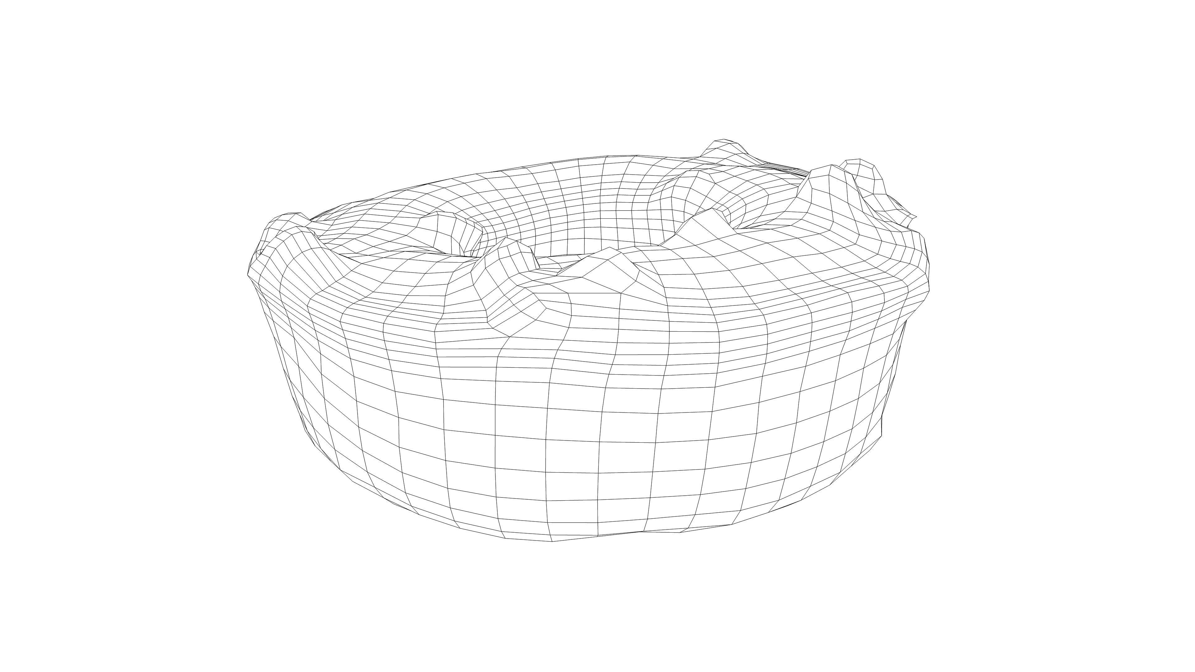 Photorealistic 3D scan of donut Low-poly 3D model_14