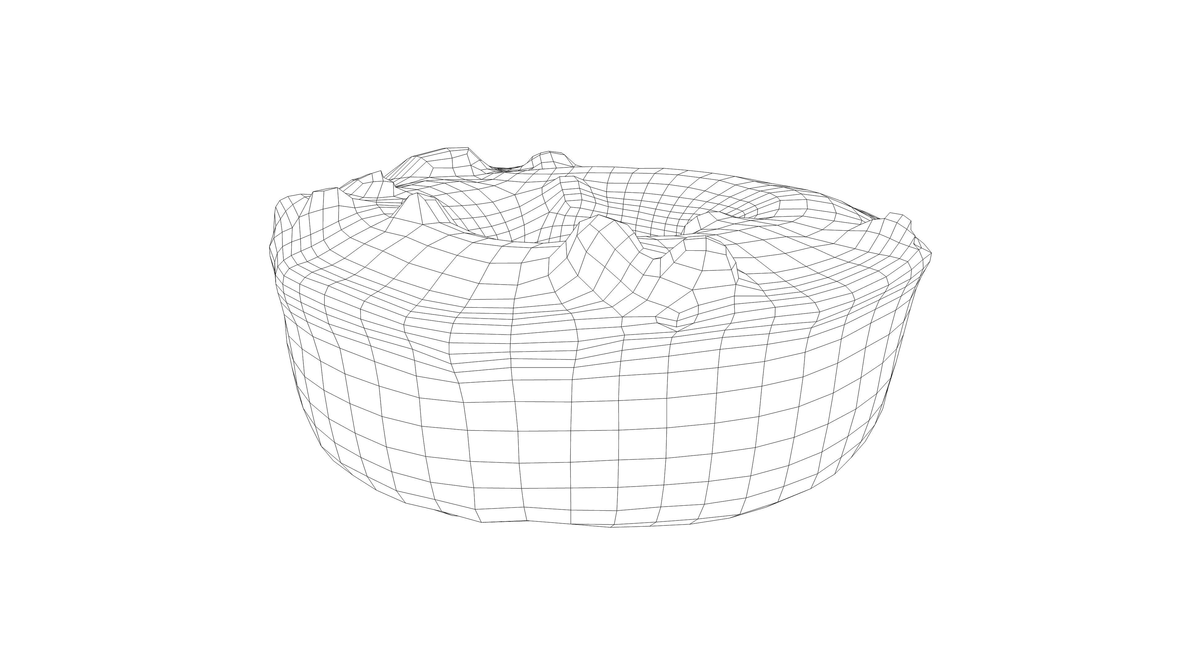 Photorealistic 3D scan of donut Low-poly 3D model_15