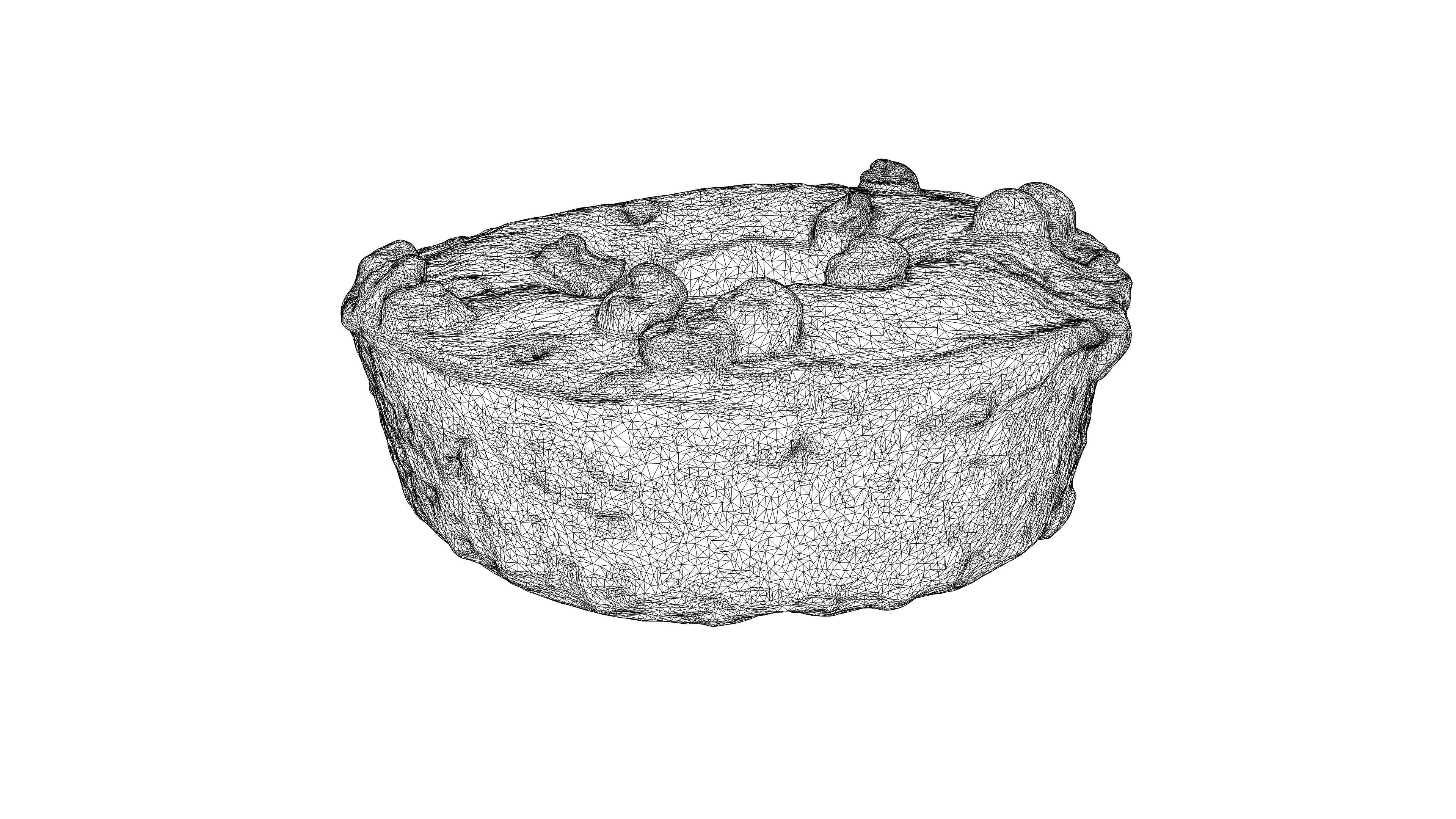 Photorealistic 3D scan of donut Low-poly 3D model_21