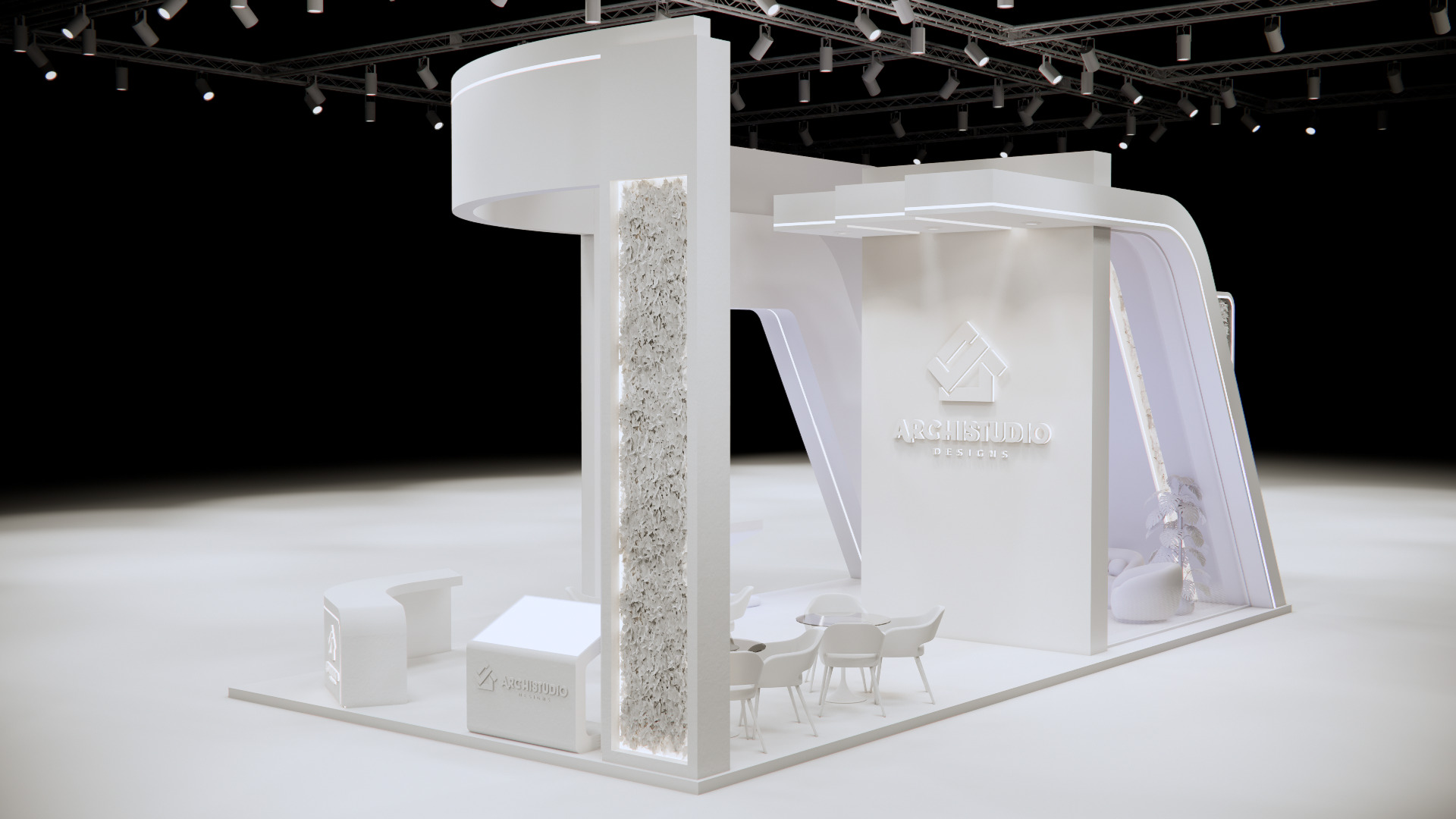 Booth Exhibition Stand Stall 12m x 6m render ready 3D model  3D model_15