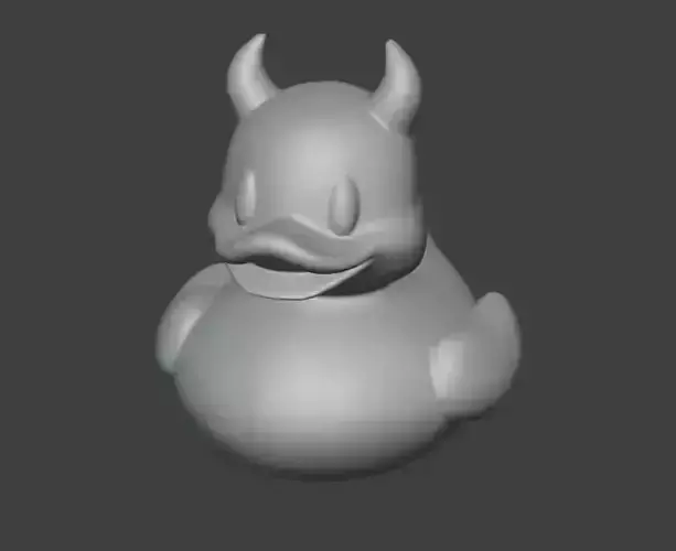Devil Rubber Ducky 3D print model