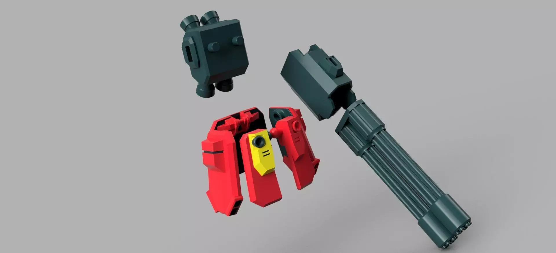 Heavy Arms Kai Mobile Suit 1-144 scale 3D print model_0