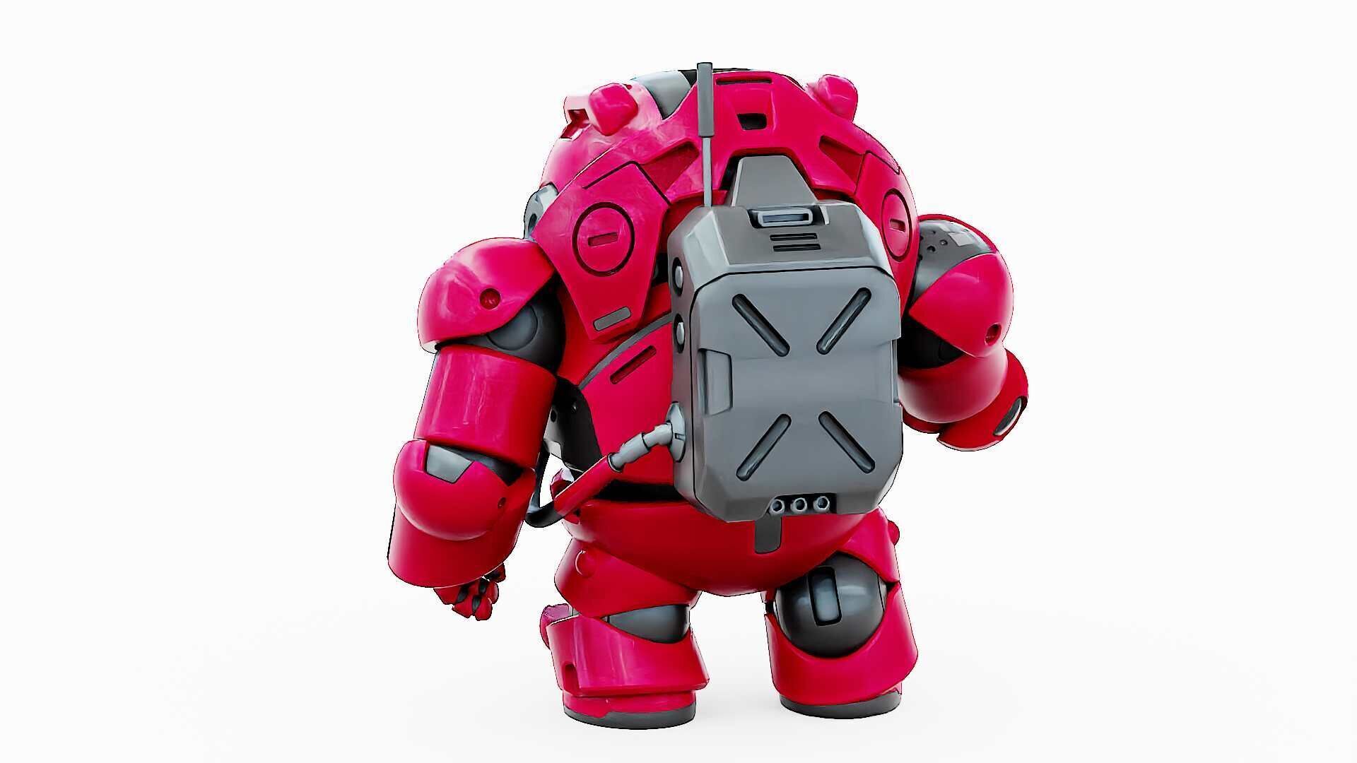 AMONG US CHARACTER-H  Rigged for Unreal Engine - Unity - MIXAMO  3D model_15