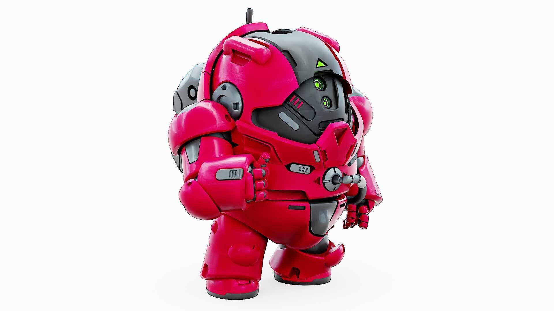 AMONG US CHARACTER-H  Rigged for Unreal Engine - Unity - MIXAMO  3D model_21