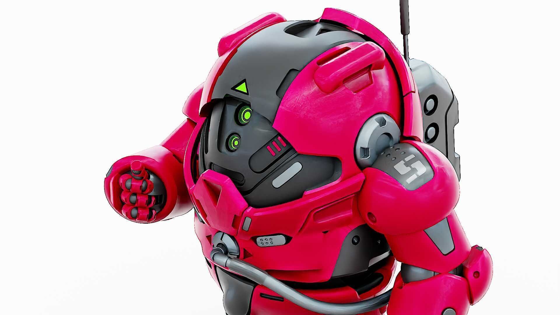 AMONG US CHARACTER-H  Rigged for Unreal Engine - Unity - MIXAMO  3D model_24