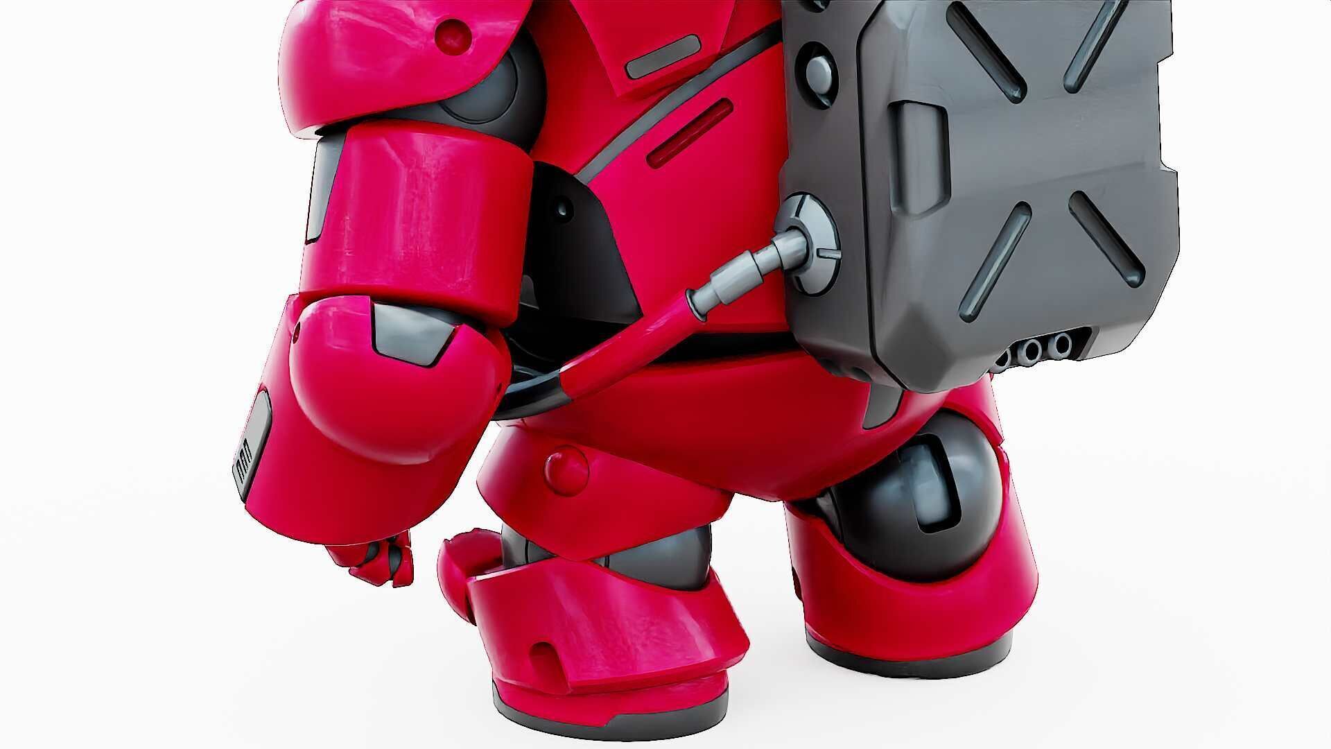 AMONG US CHARACTER-H  Rigged for Unreal Engine - Unity - MIXAMO  3D model_26