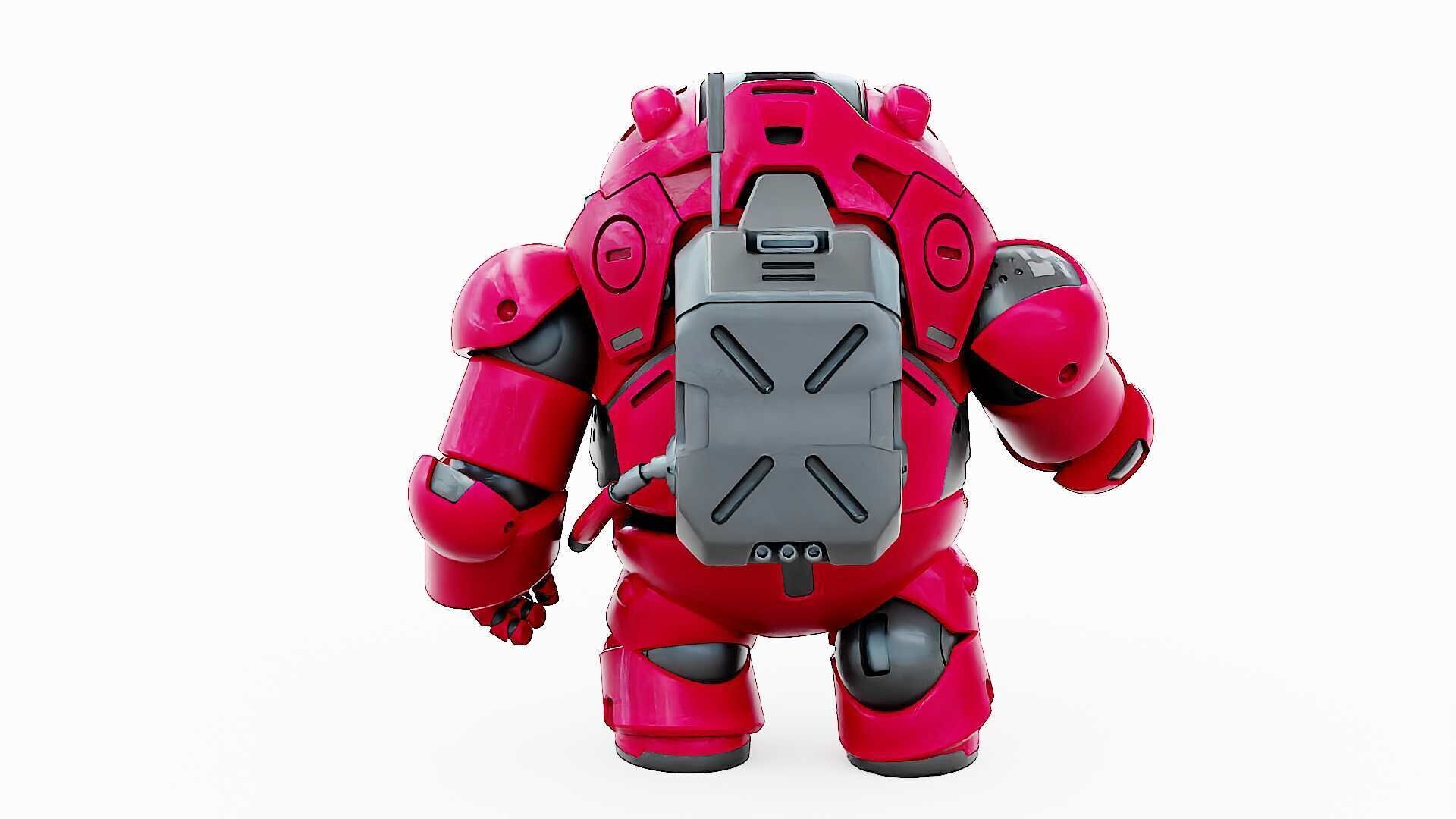 AMONG US CHARACTER-H  Rigged for Unreal Engine - Unity - MIXAMO  3D model_16