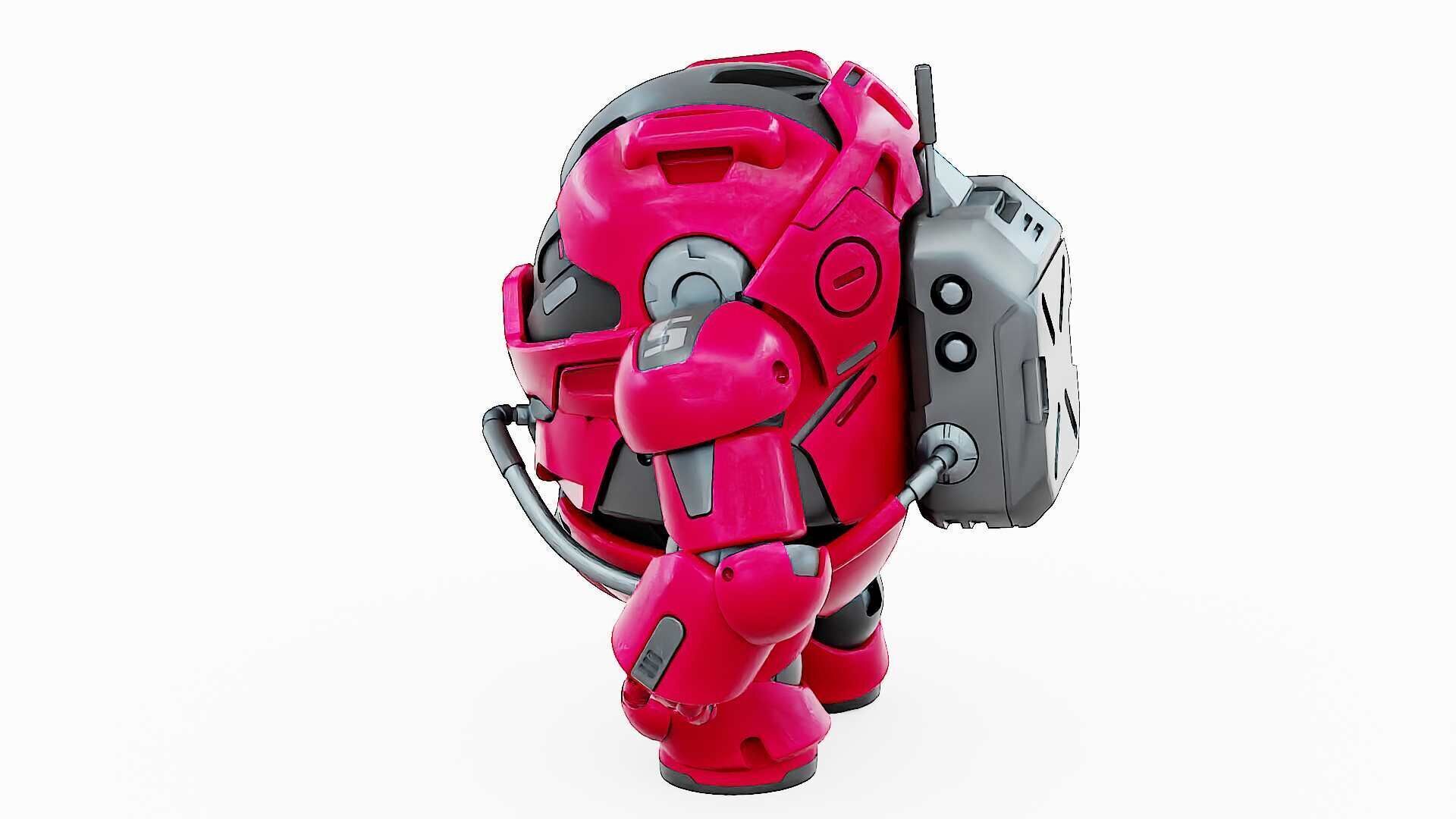 AMONG US CHARACTER-H  Rigged for Unreal Engine - Unity - MIXAMO  3D model_10