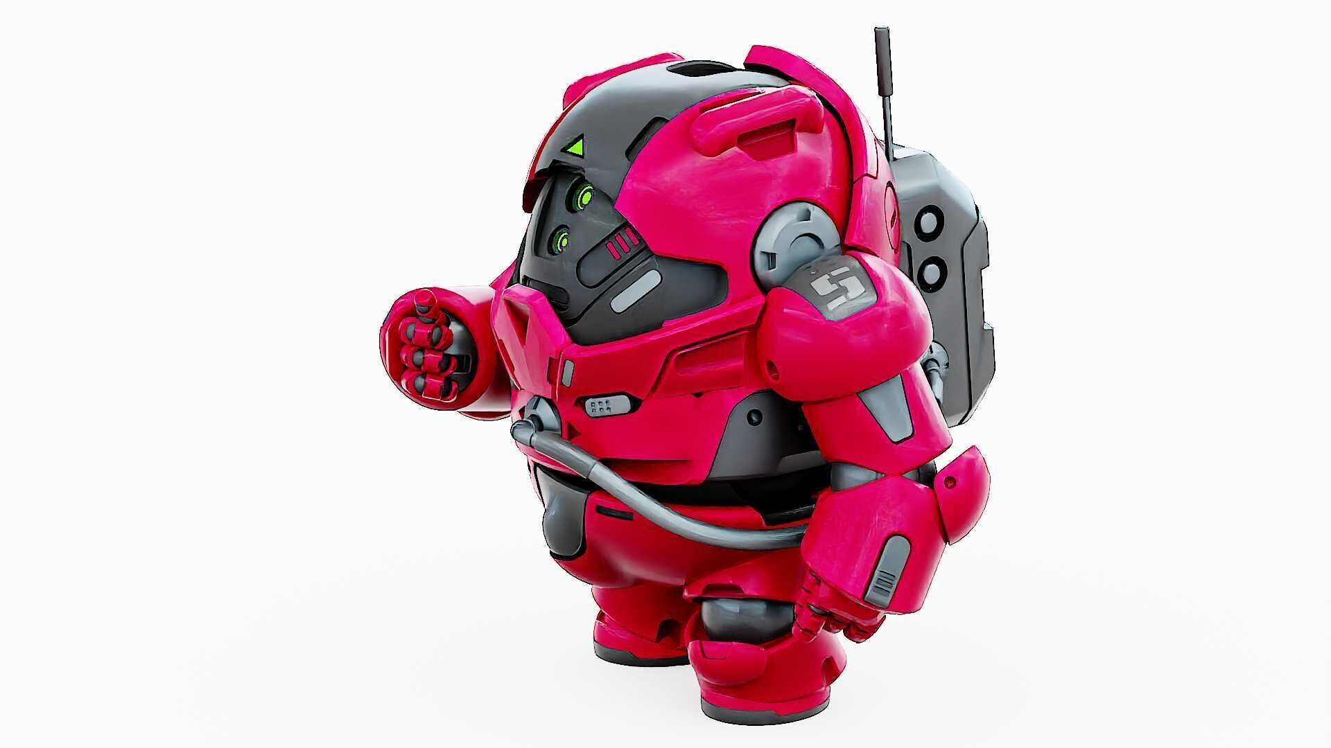 AMONG US CHARACTER-H  Rigged for Unreal Engine - Unity - MIXAMO  3D model_7