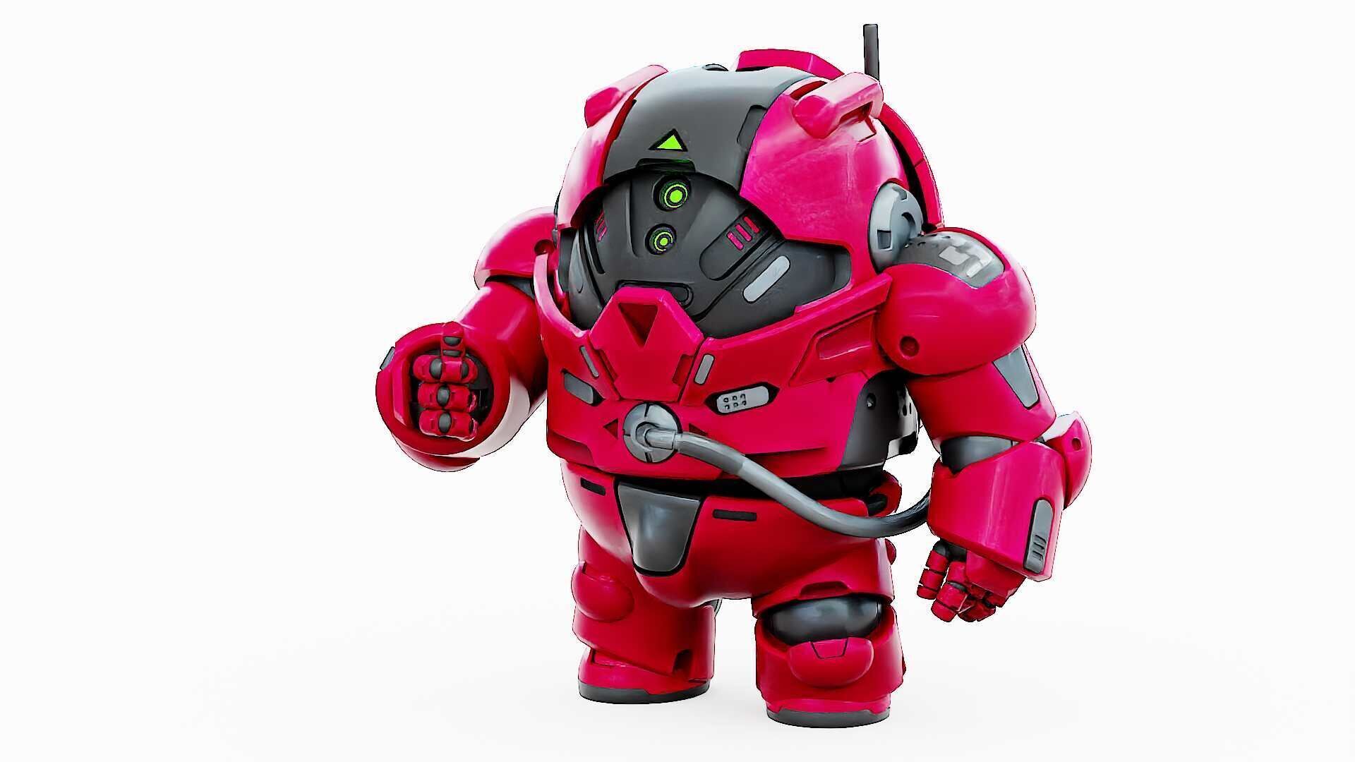 AMONG US CHARACTER-H  Rigged for Unreal Engine - Unity - MIXAMO  3D model_4