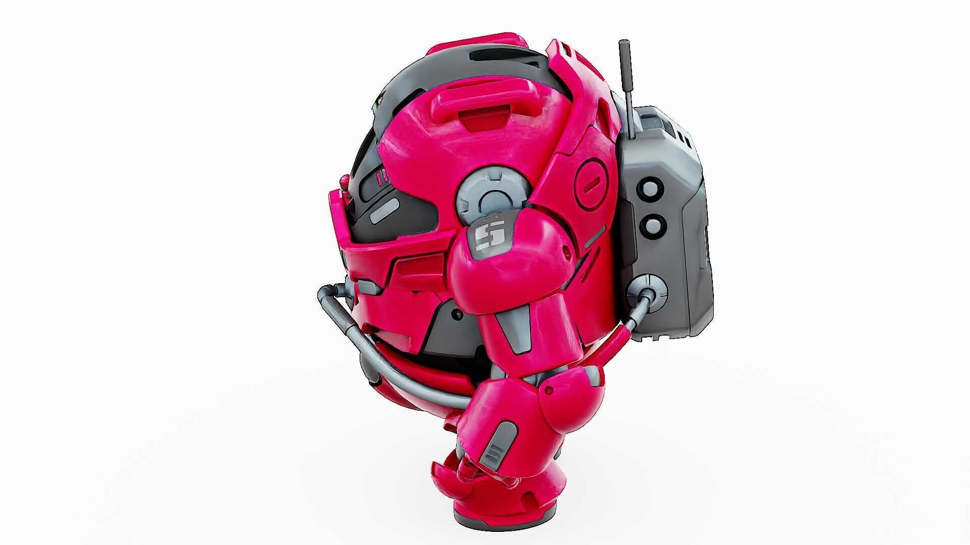 AMONG US CHARACTER-H  Rigged for Unreal Engine - Unity - MIXAMO  3D model_9