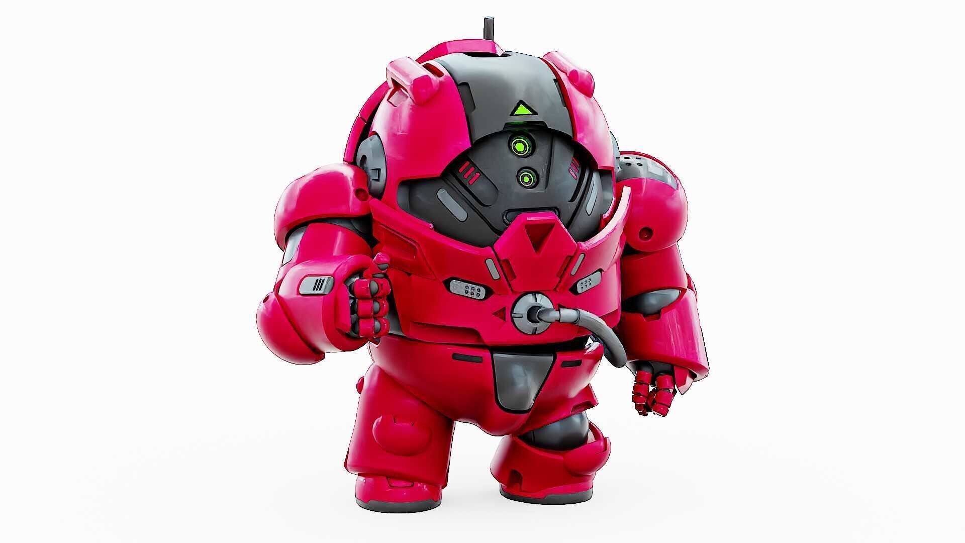 AMONG US CHARACTER-H  Rigged for Unreal Engine - Unity - MIXAMO  3D model_22