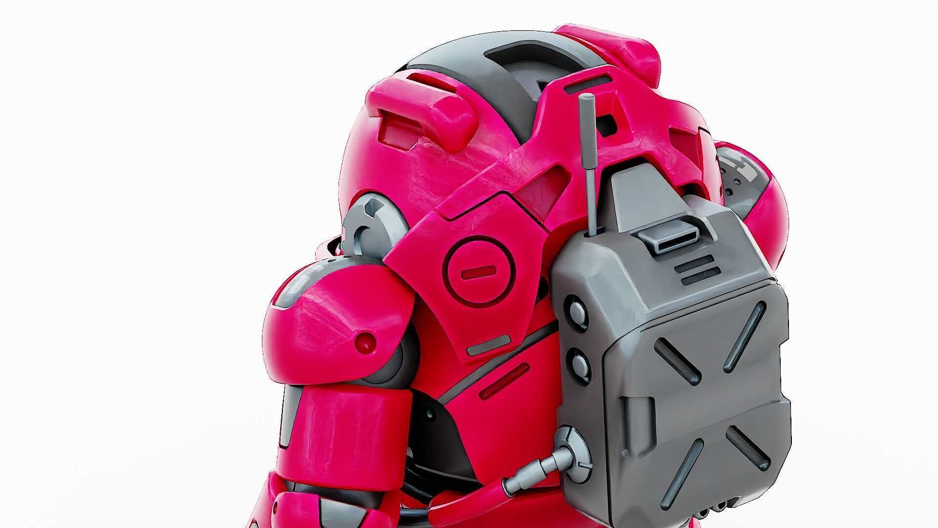 AMONG US CHARACTER-H  Rigged for Unreal Engine - Unity - MIXAMO  3D model_25