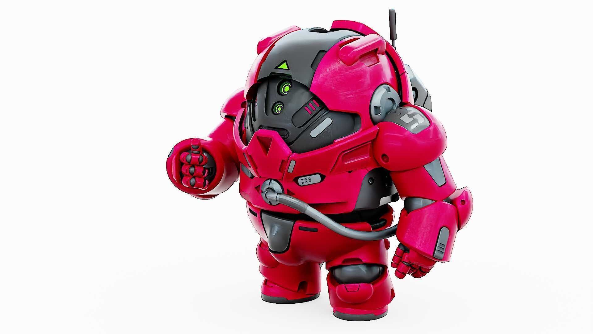 AMONG US CHARACTER-H  Rigged for Unreal Engine - Unity - MIXAMO  3D model_5