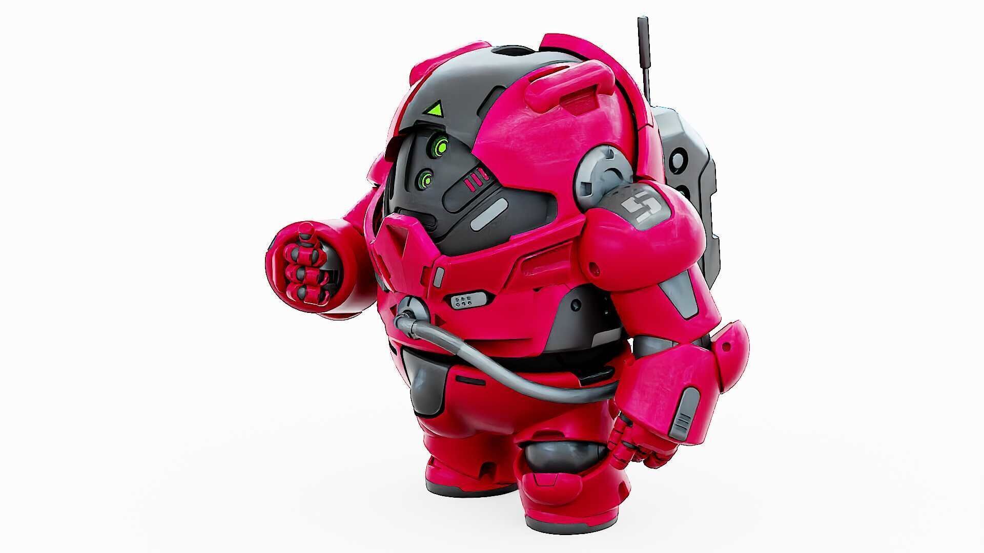 AMONG US CHARACTER-H  Rigged for Unreal Engine - Unity - MIXAMO  3D model_6