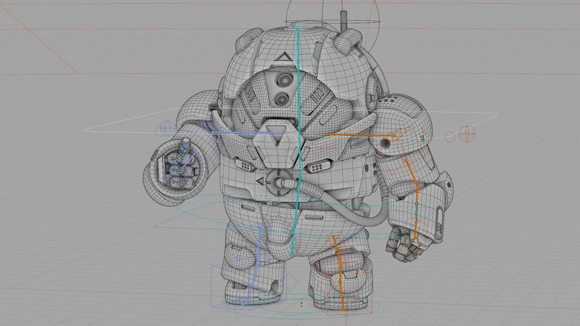 AMONG US CHARACTER-H  Rigged for Unreal Engine - Unity - MIXAMO  3D model_40