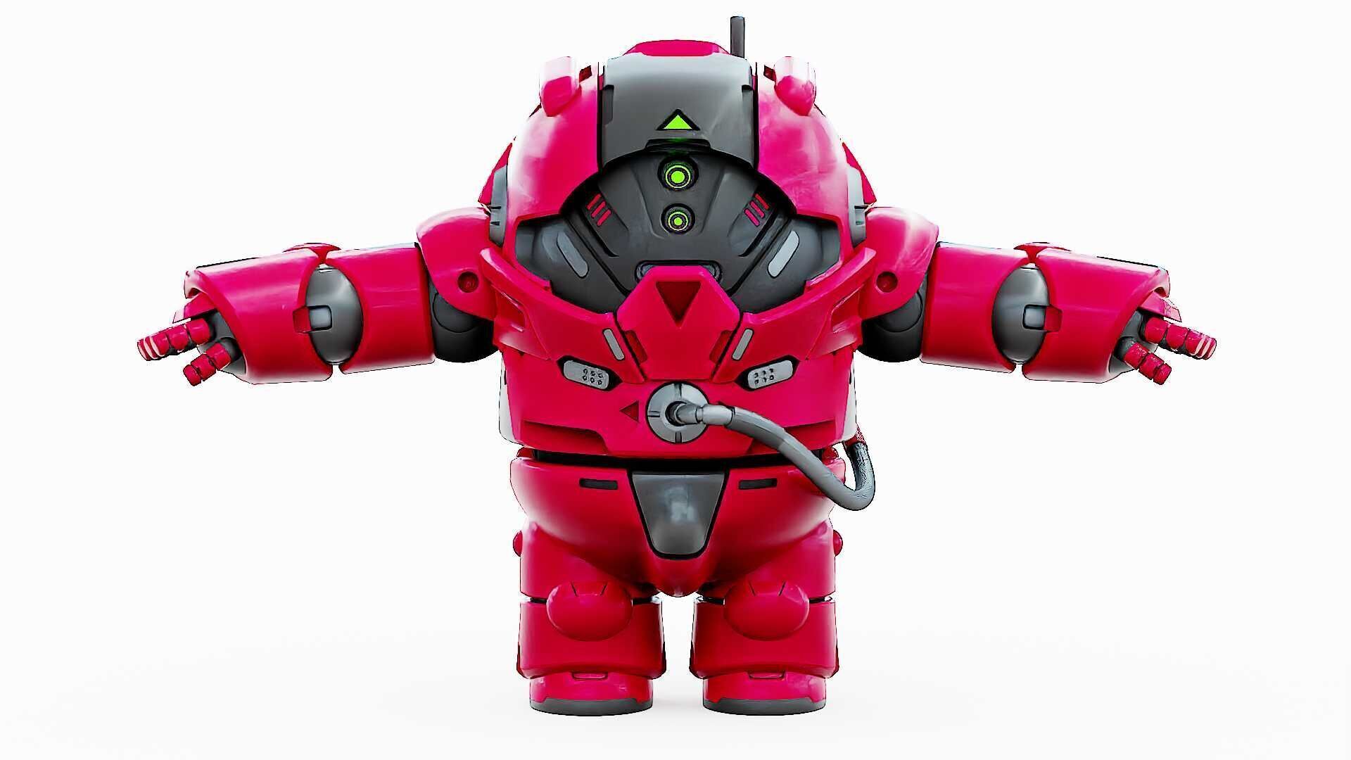 AMONG US CHARACTER-H  Rigged for Unreal Engine - Unity - MIXAMO  3D model_30