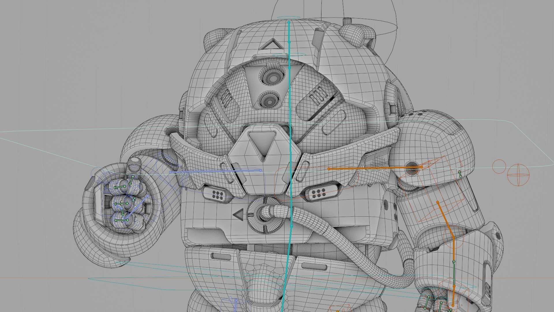 AMONG US CHARACTER-H  Rigged for Unreal Engine - Unity - MIXAMO  3D model_42