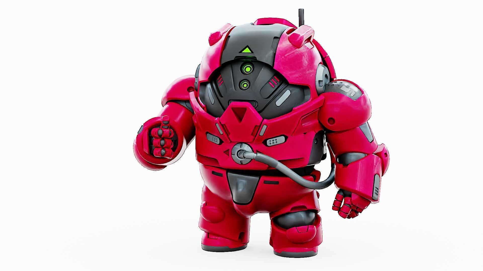 AMONG US CHARACTER-H  Rigged for Unreal Engine - Unity - MIXAMO  3D model_3