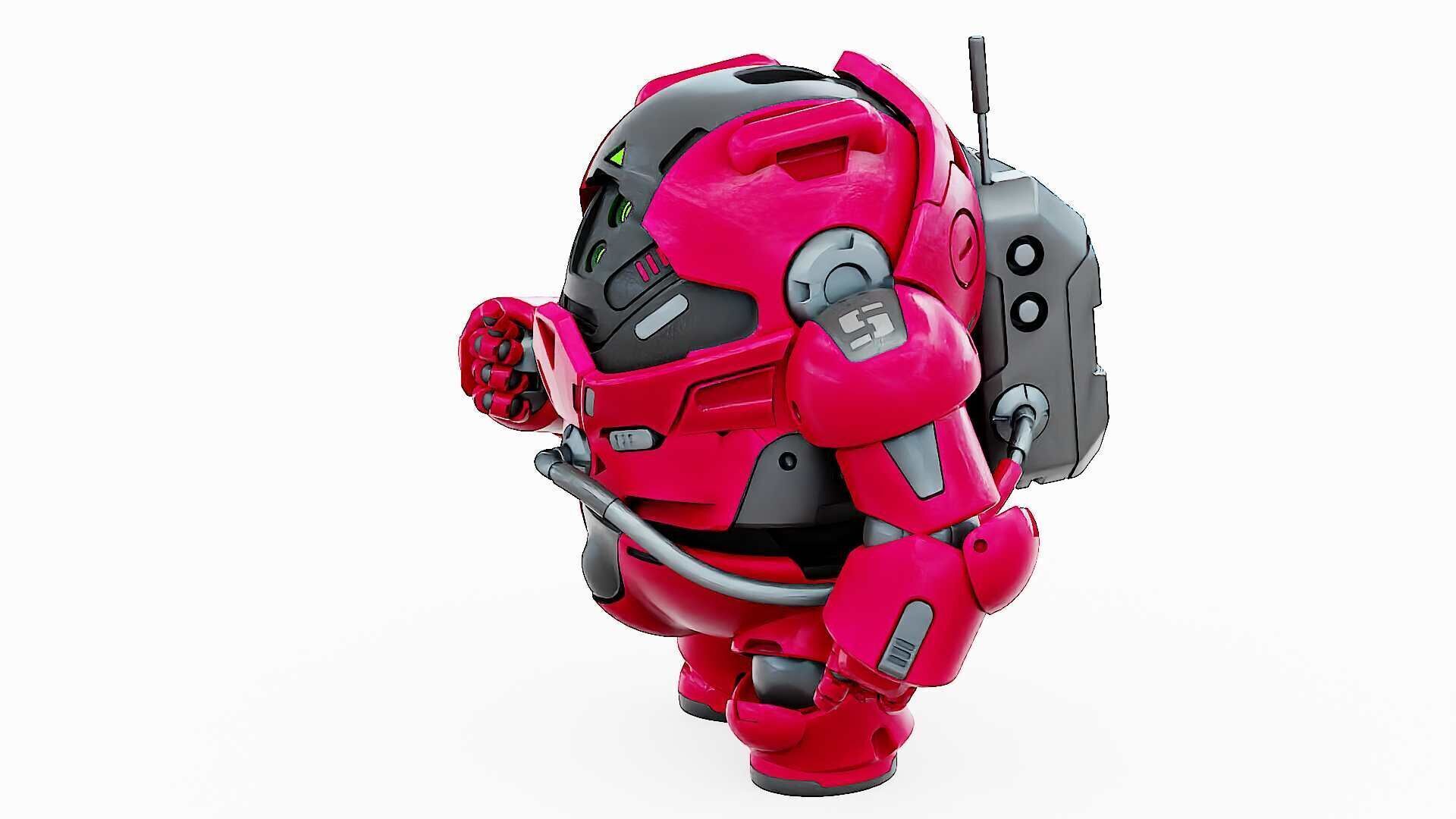 AMONG US CHARACTER-H  Rigged for Unreal Engine - Unity - MIXAMO  3D model_8