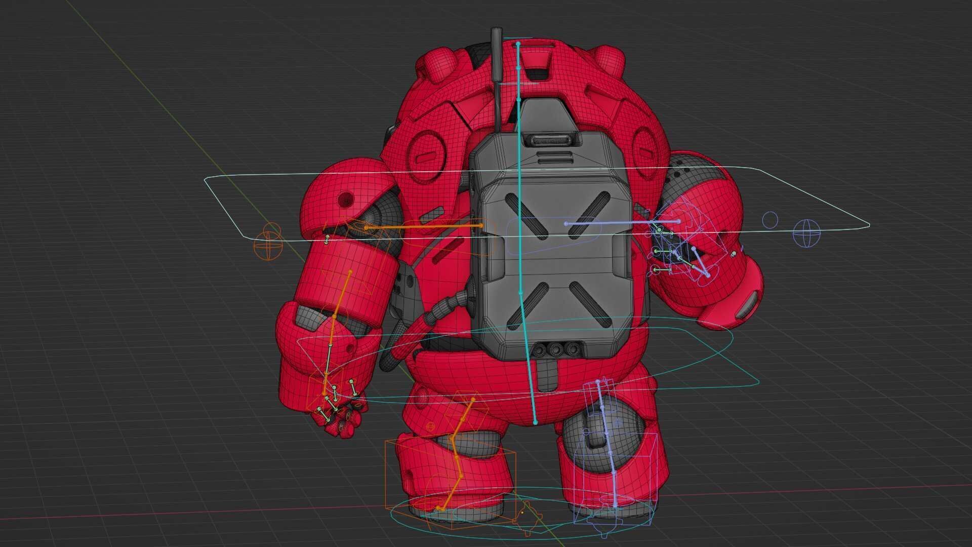 AMONG US CHARACTER-H  Rigged for Unreal Engine - Unity - MIXAMO  3D model_38