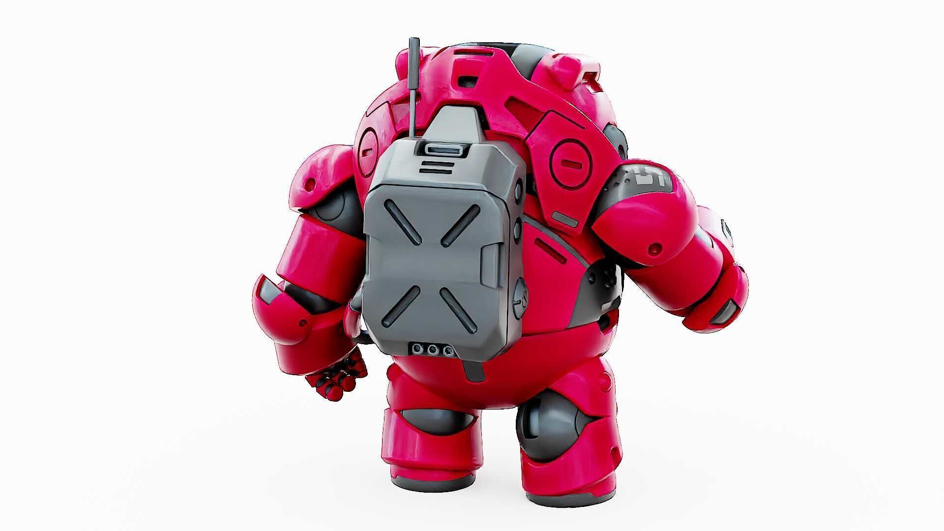 AMONG US CHARACTER-H  Rigged for Unreal Engine - Unity - MIXAMO  3D model_17