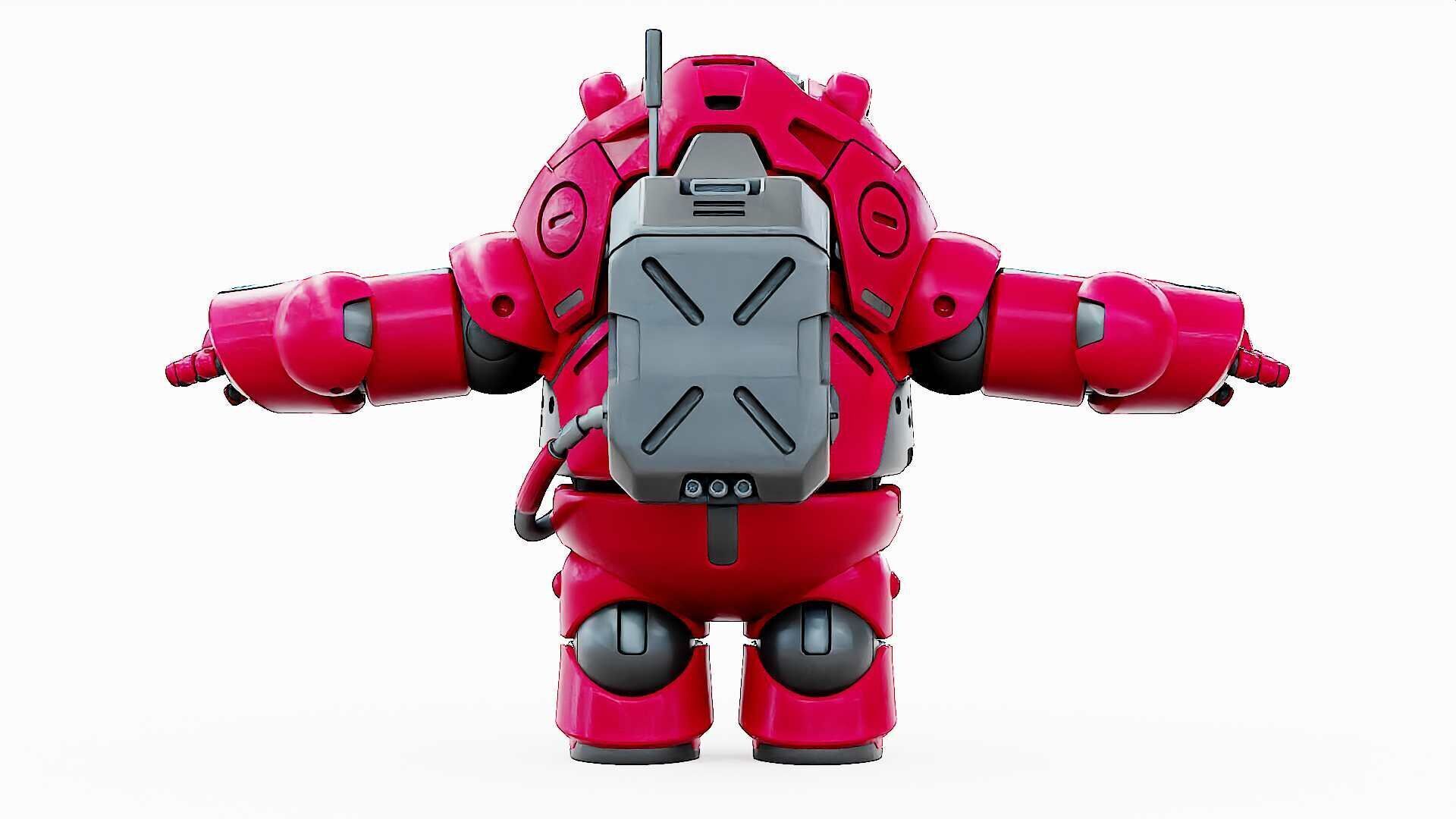 AMONG US CHARACTER-H  Rigged for Unreal Engine - Unity - MIXAMO  3D model_31