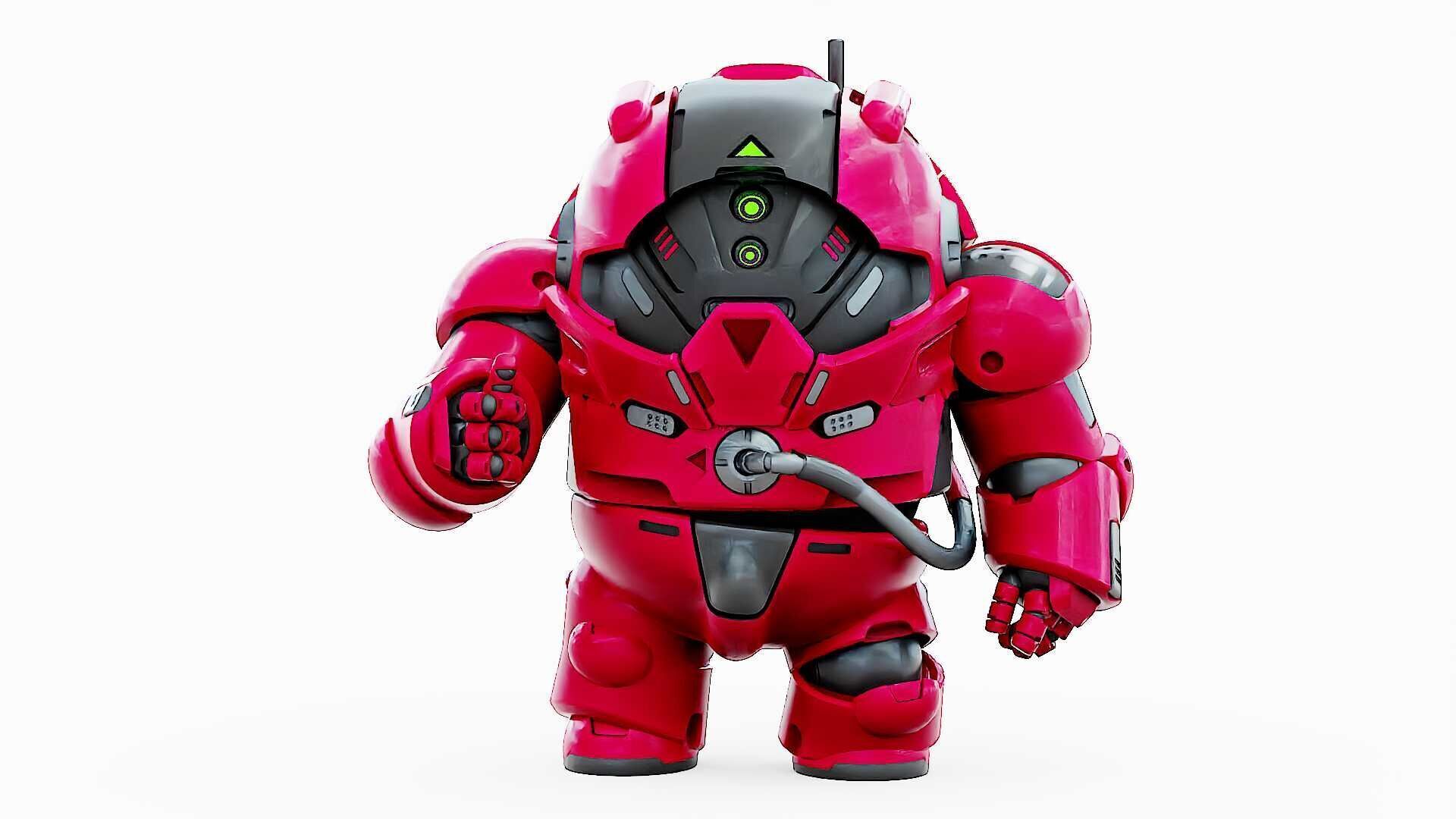 AMONG US CHARACTER-H  Rigged for Unreal Engine - Unity - MIXAMO  3D model_2